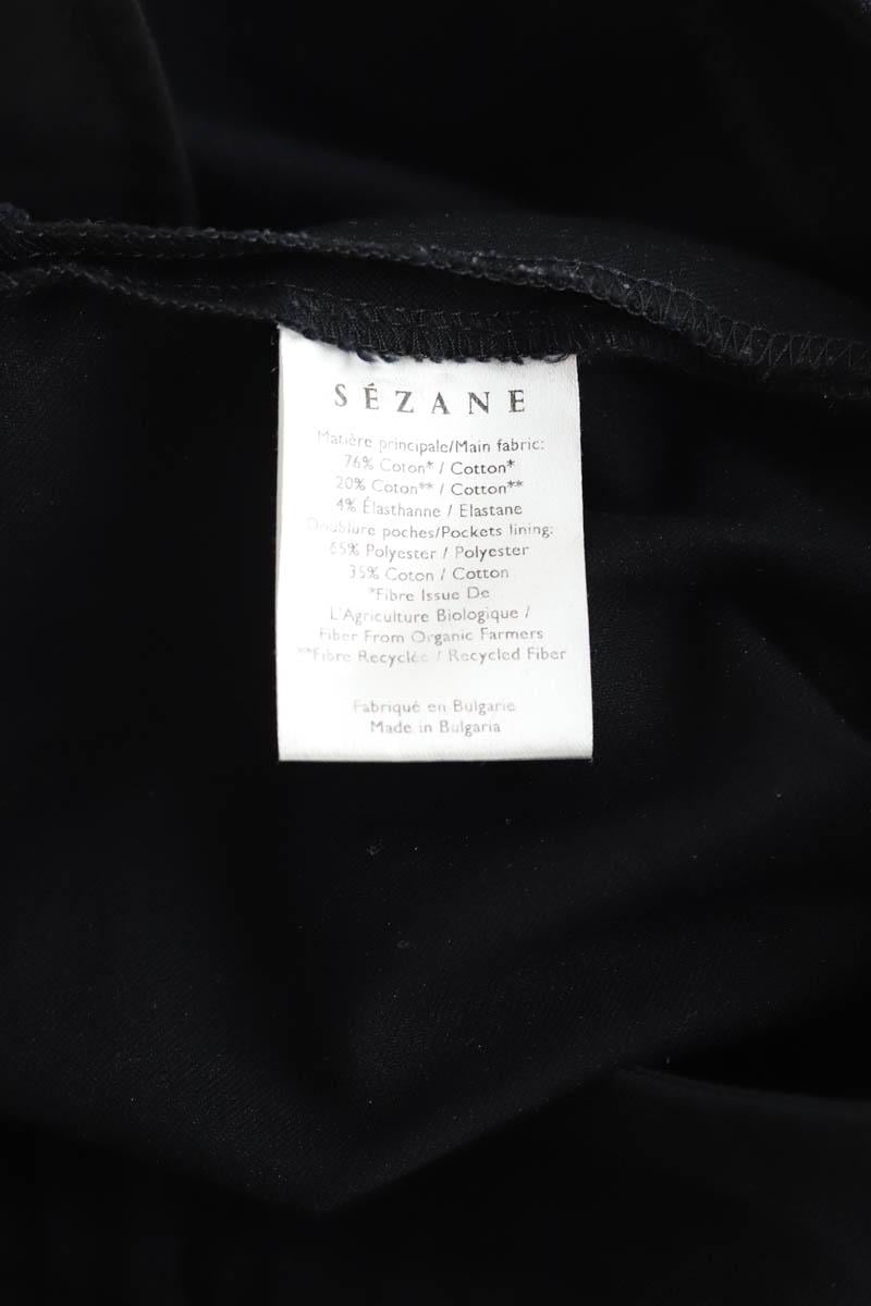 Cotton skinny jeans SEZANE - Seconde main Black