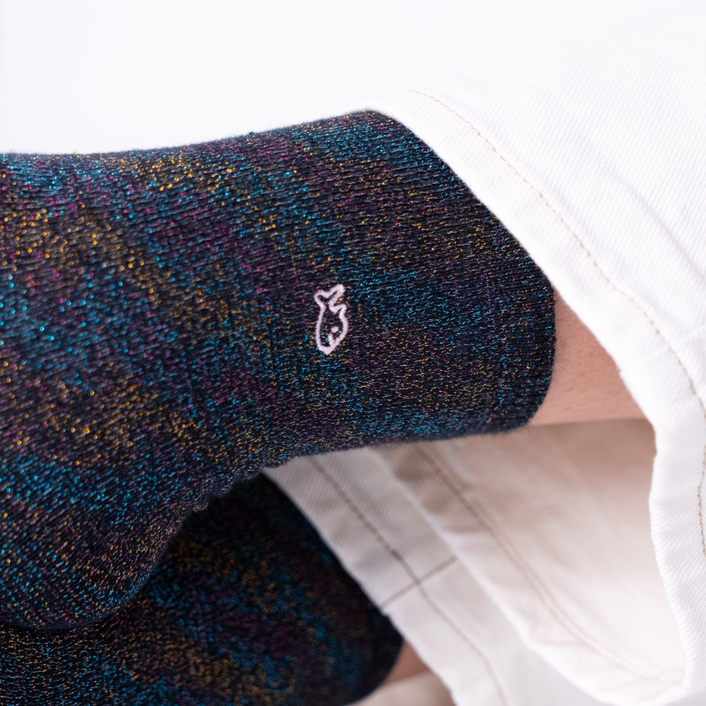 Solid Combed Cotton Glittery Socks BILLYBELT Black