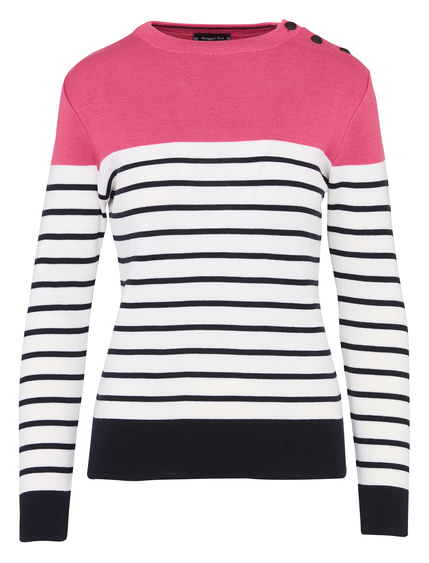 Pull marin col rond en laine ARMOR LUX Bleu