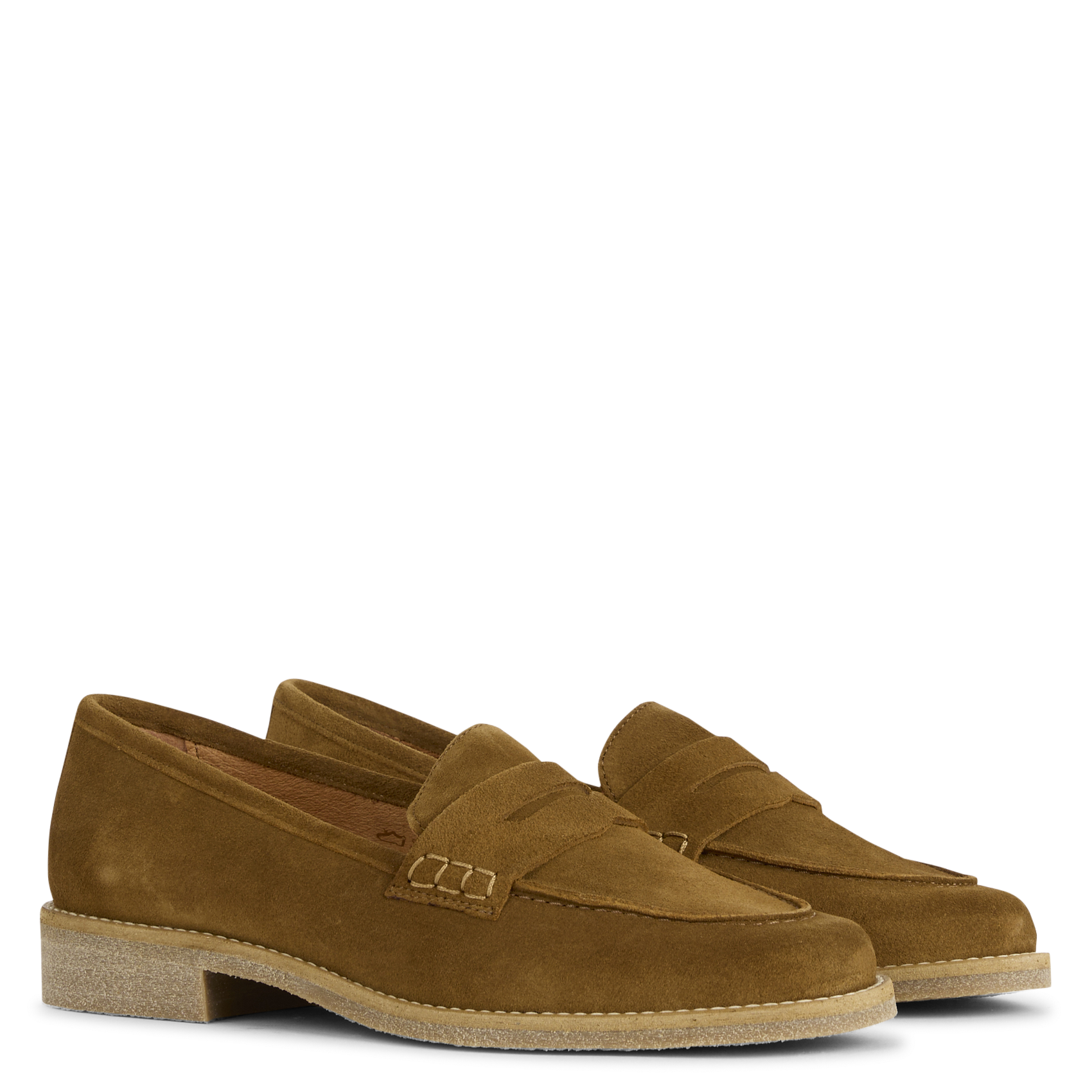 Velvet leather slip-on moccasins MELLOW YELLOW Brown