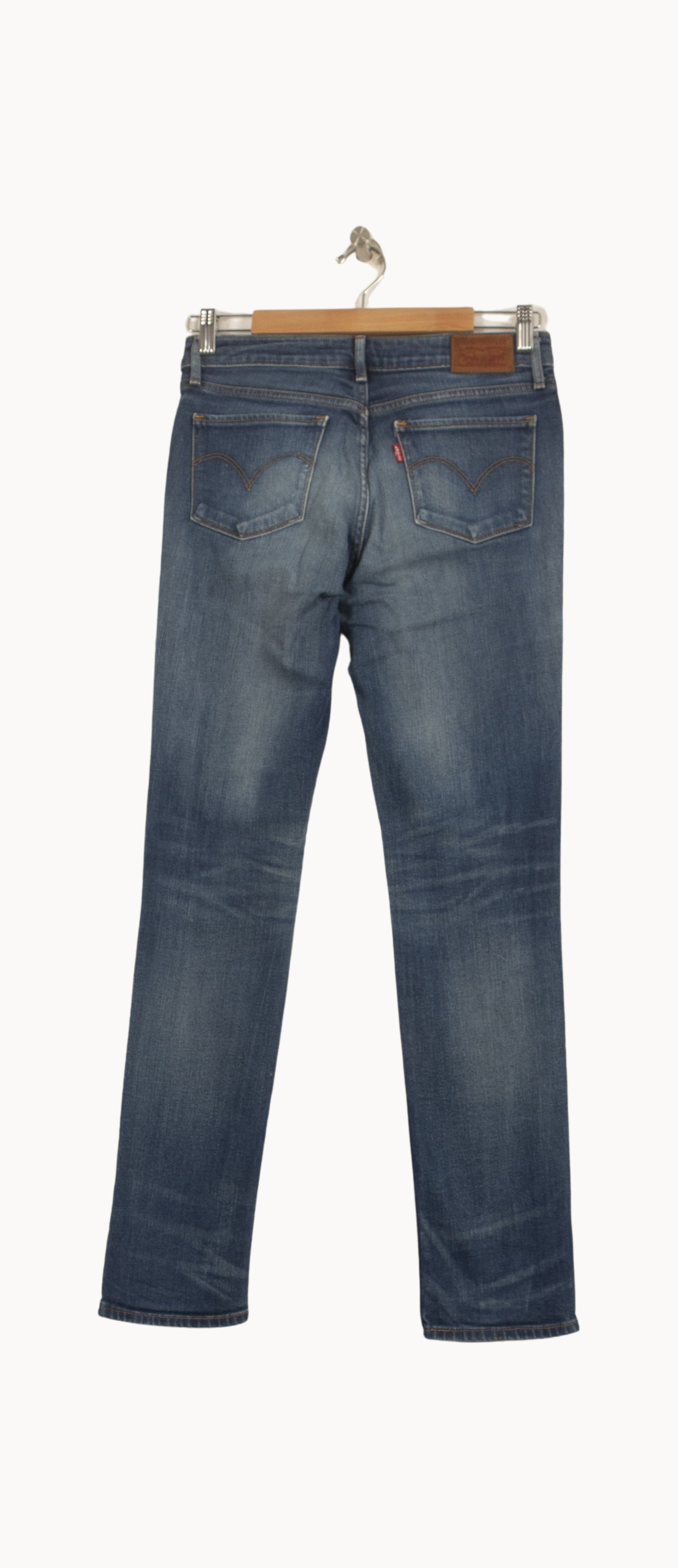 Cropped slim jeans with studs LEVI'S - Seconde main Blue