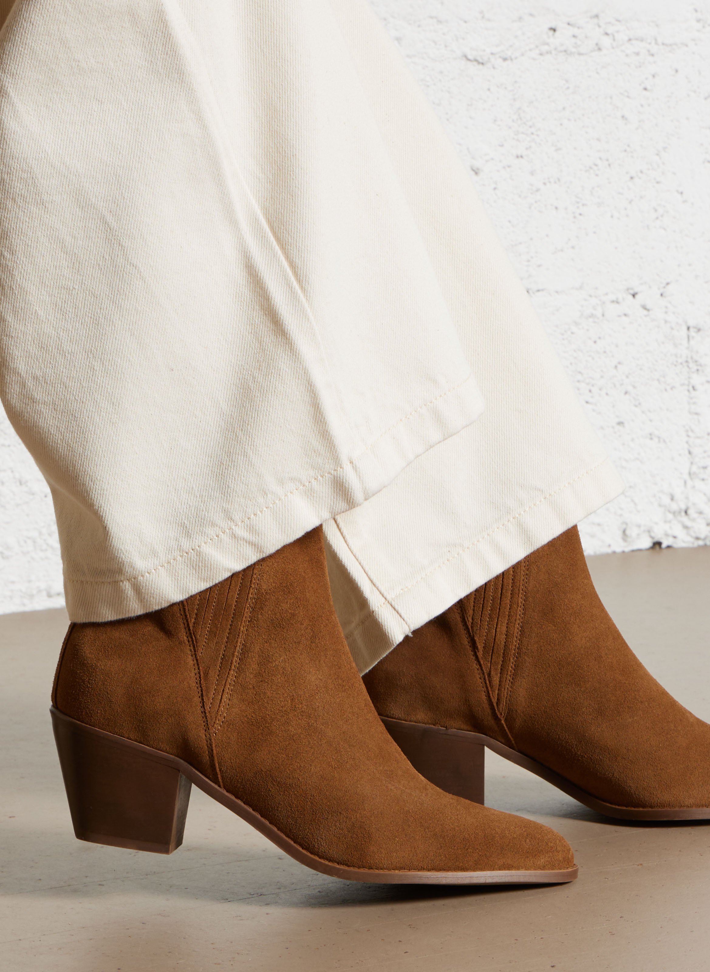 Laarzen en leer MAISON TOUFET Beige