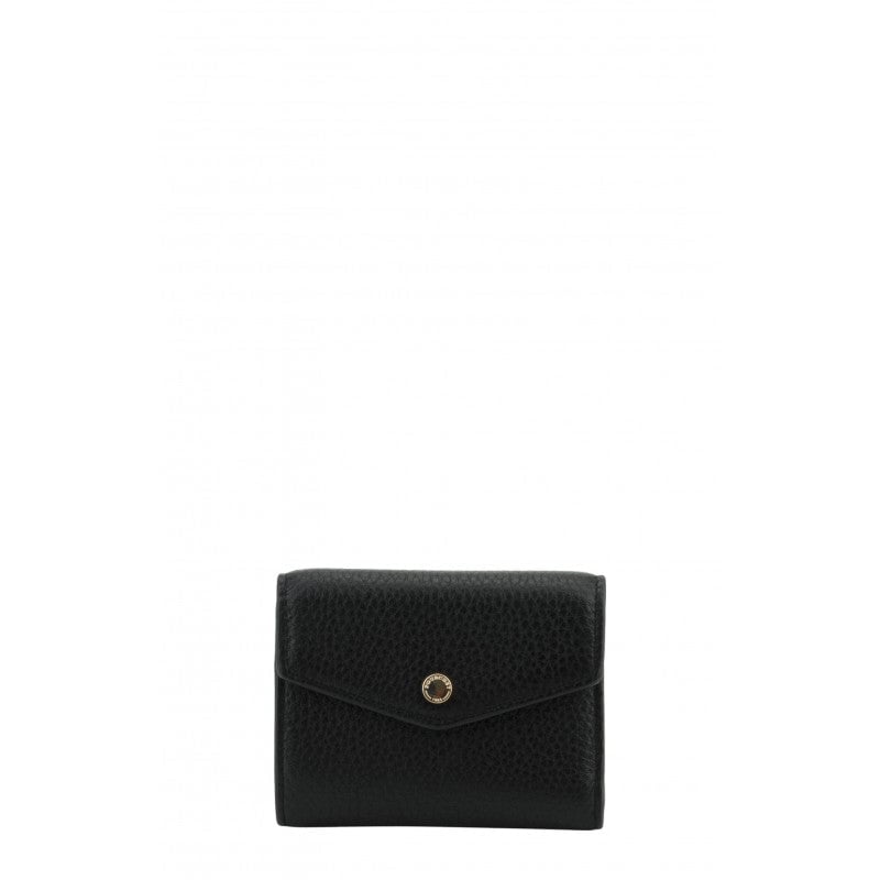 Leather coin purse POURCHET Black
