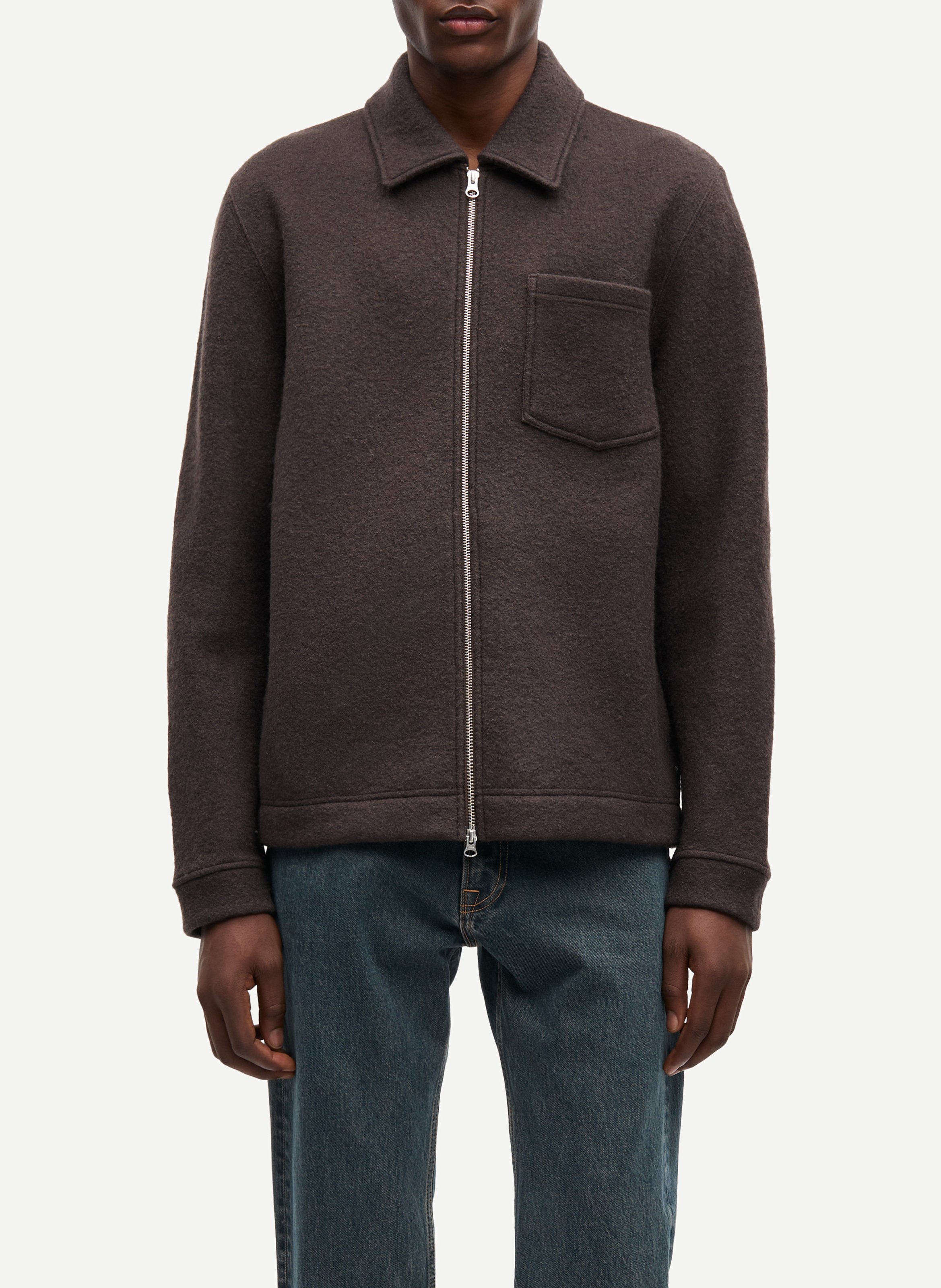 Veste en laine SAMSOE SAMSOE Marron