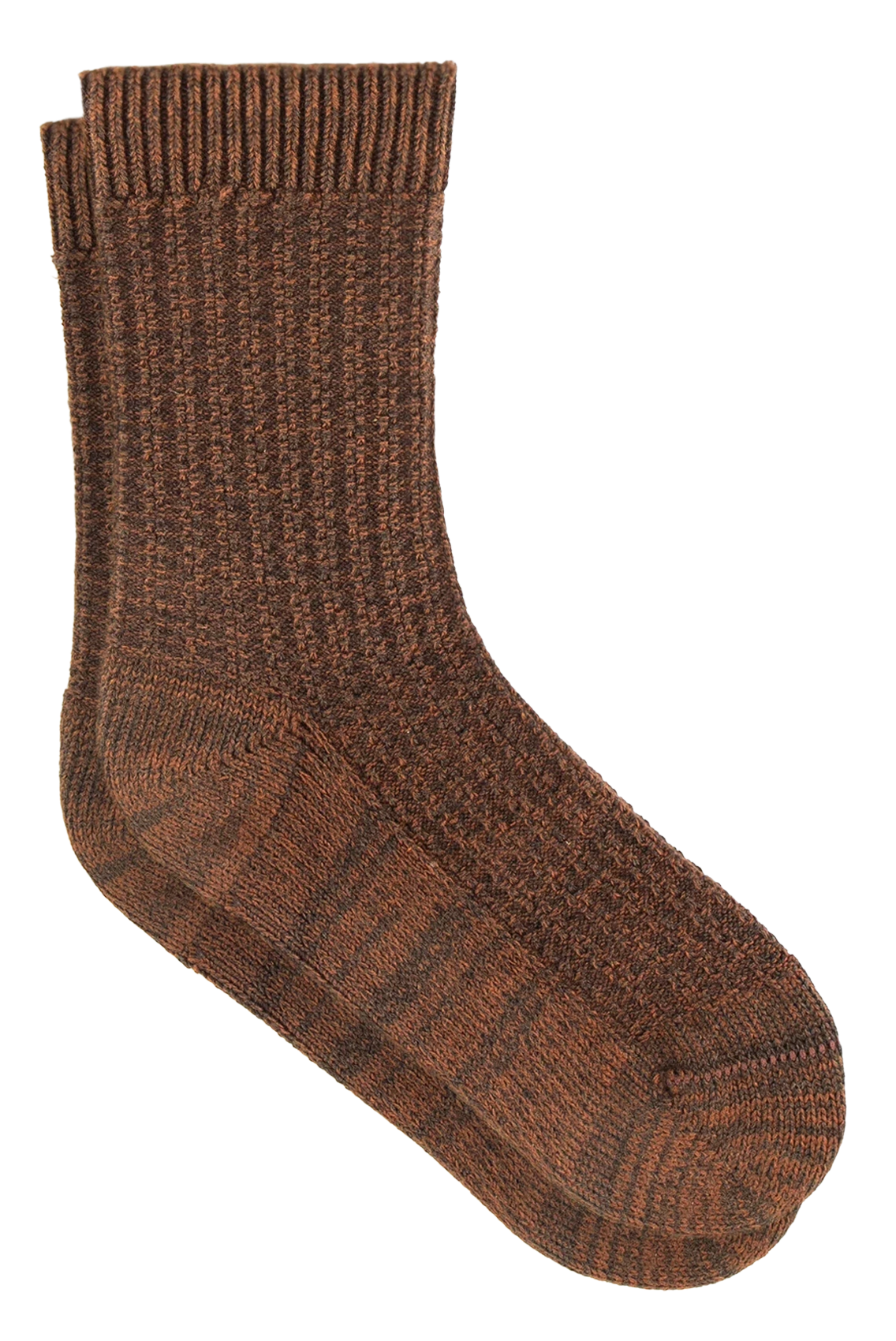 Chaussettes mi-hautes unies en coton mélangé SESSUN Marron