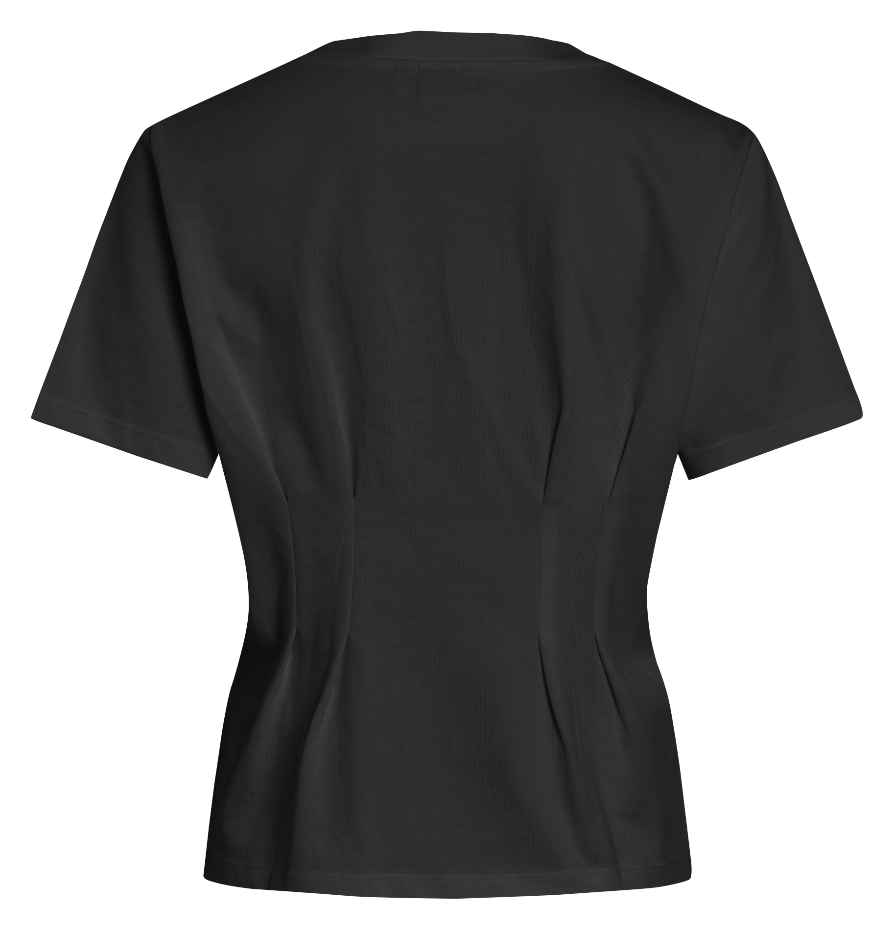 Aansluitende top met ronde hals van biologisch katoenmix VILA Zwart