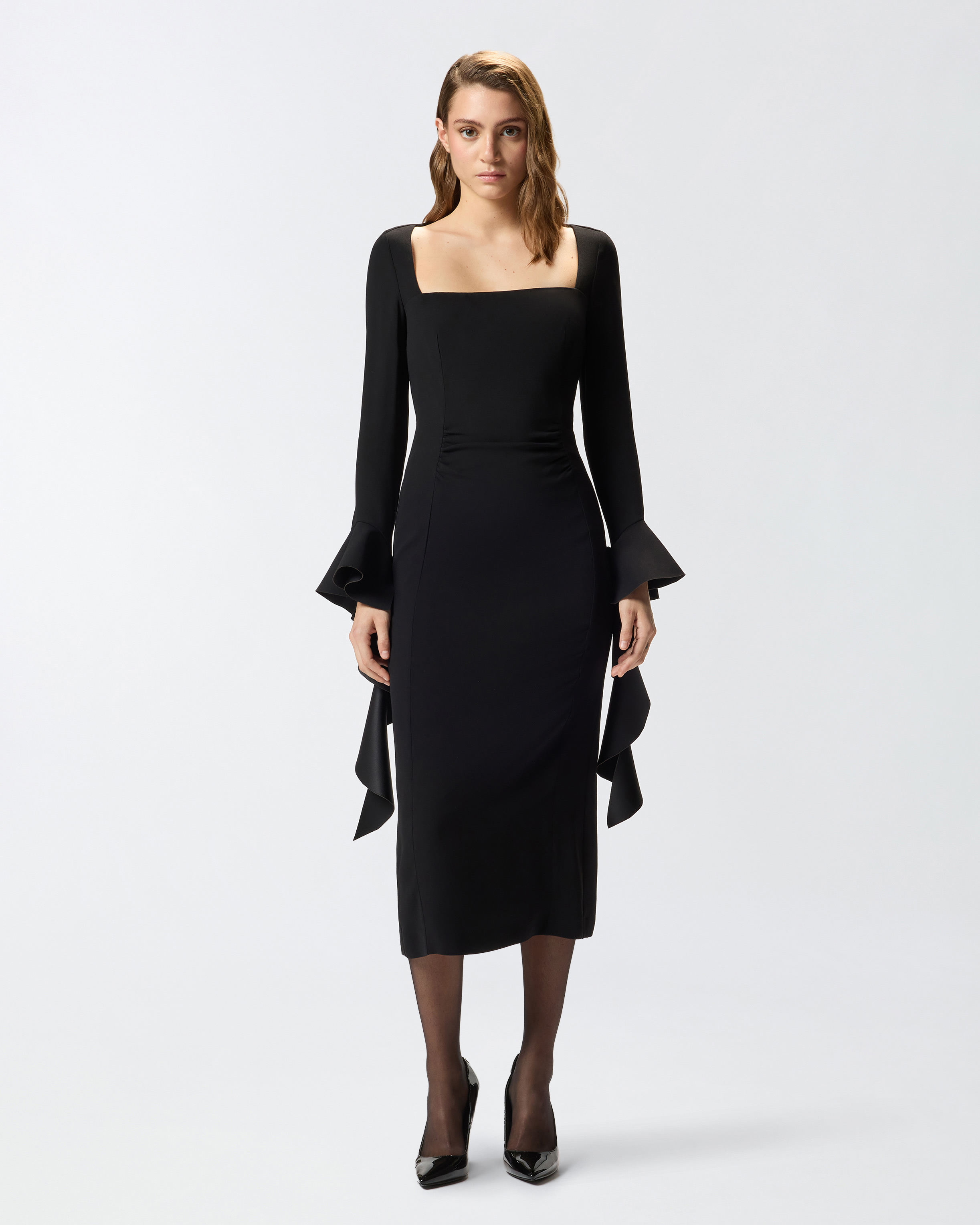 Fitted ruffle dress PINKO