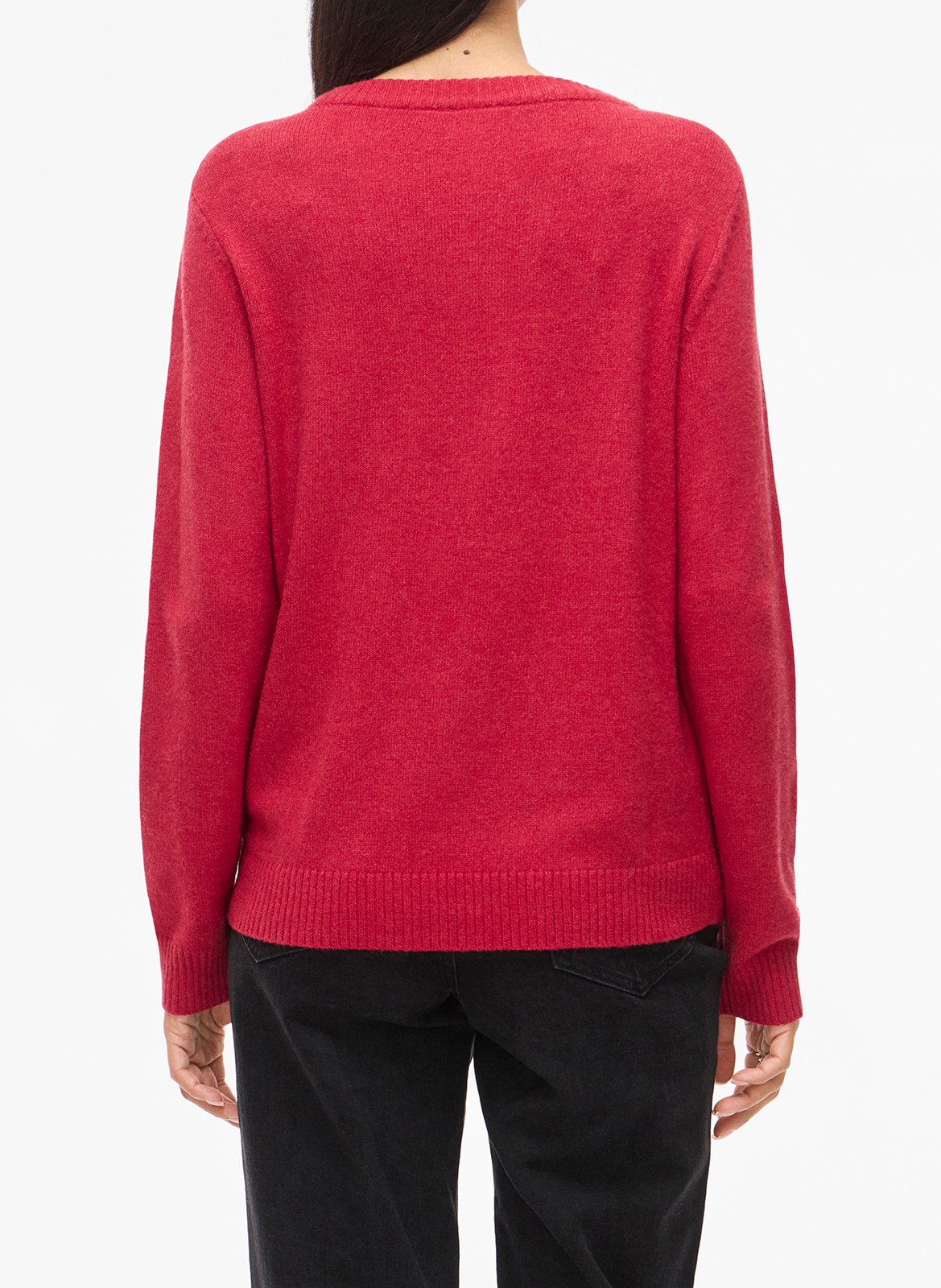 Pull col rond  VILA Rouge