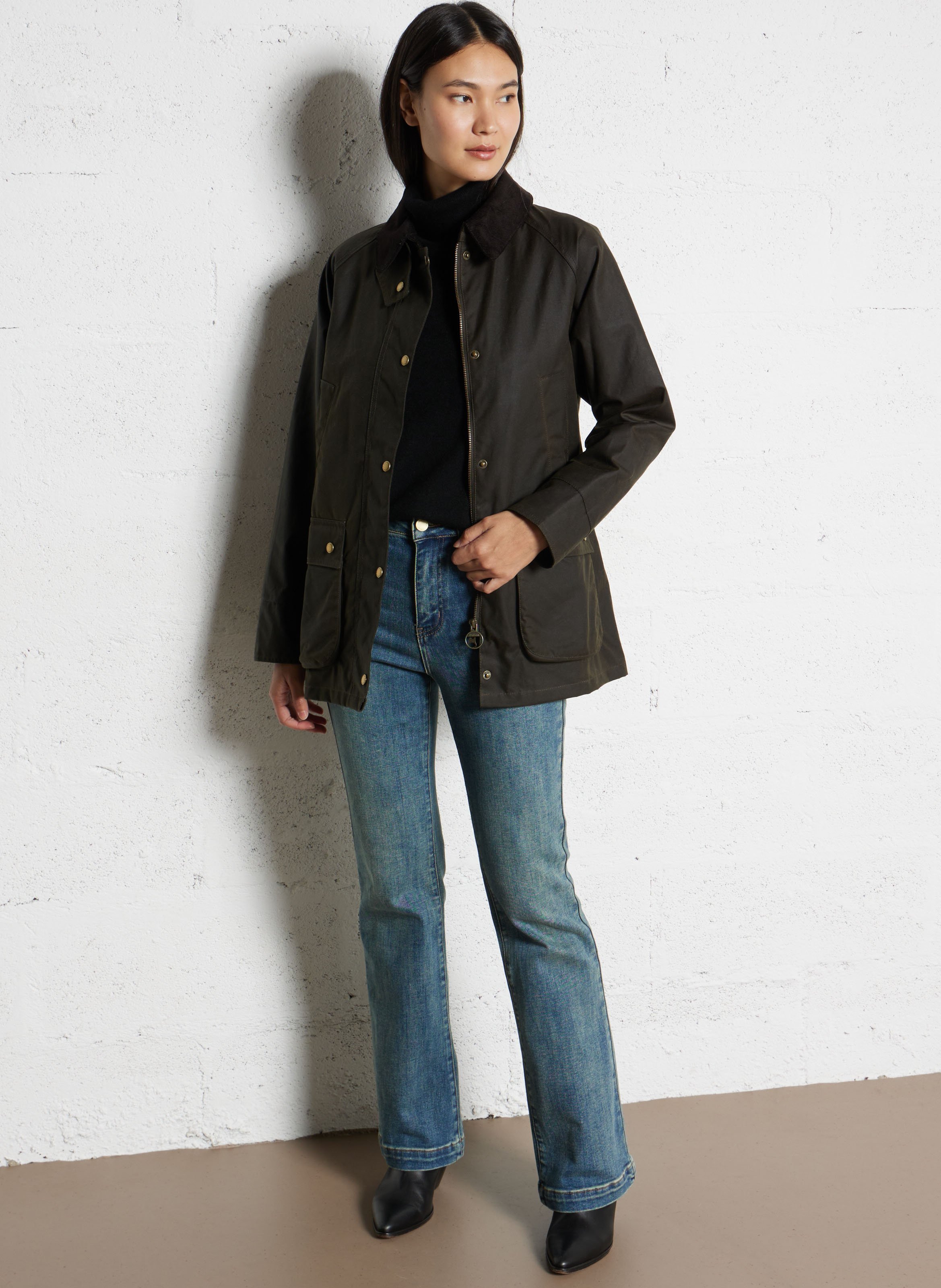 Pull oversize col roulé en cachemire SUD EXPRESS Noir