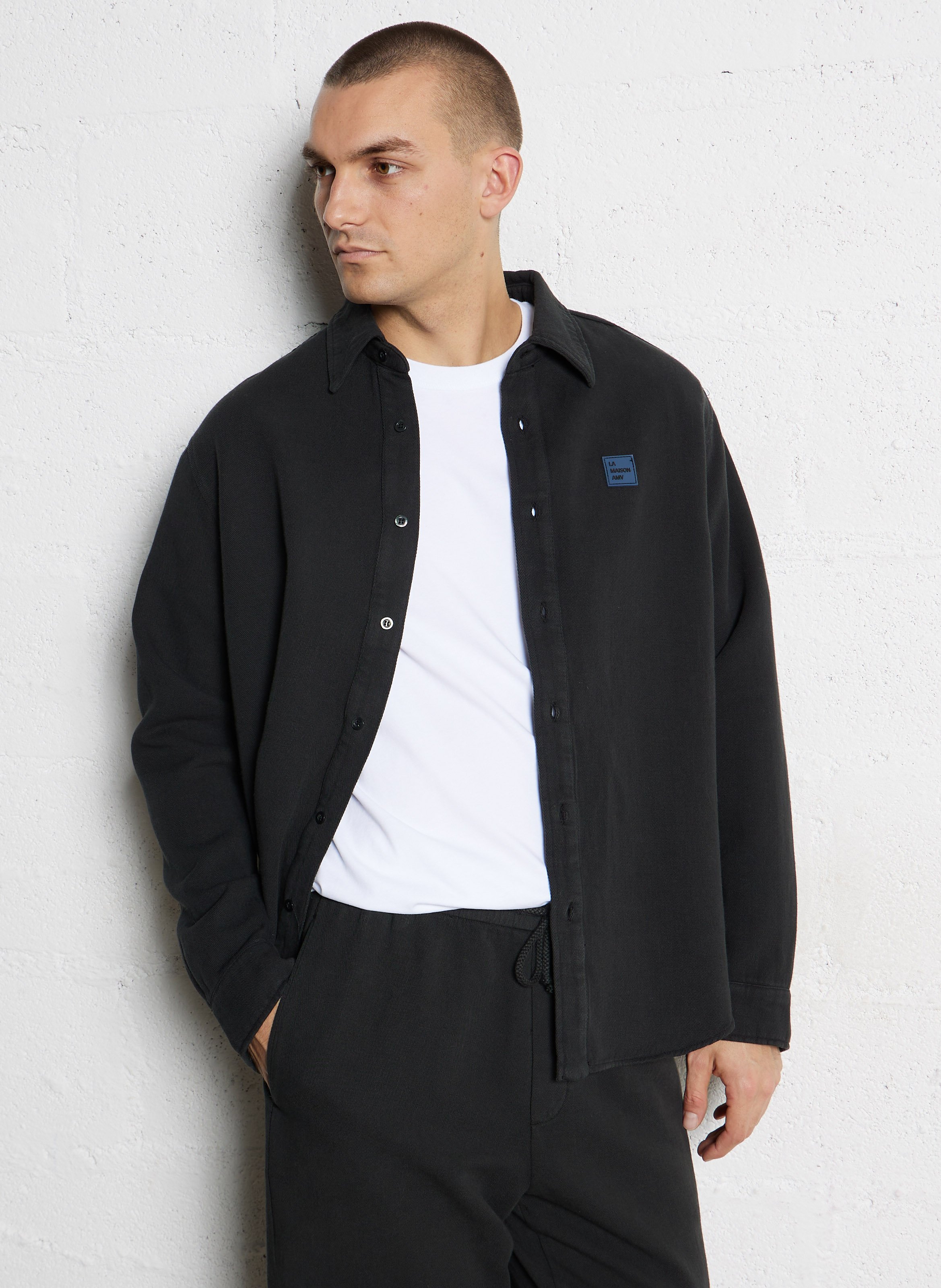 Chemise ample manches longues AMERICAN VINTAGE Noir