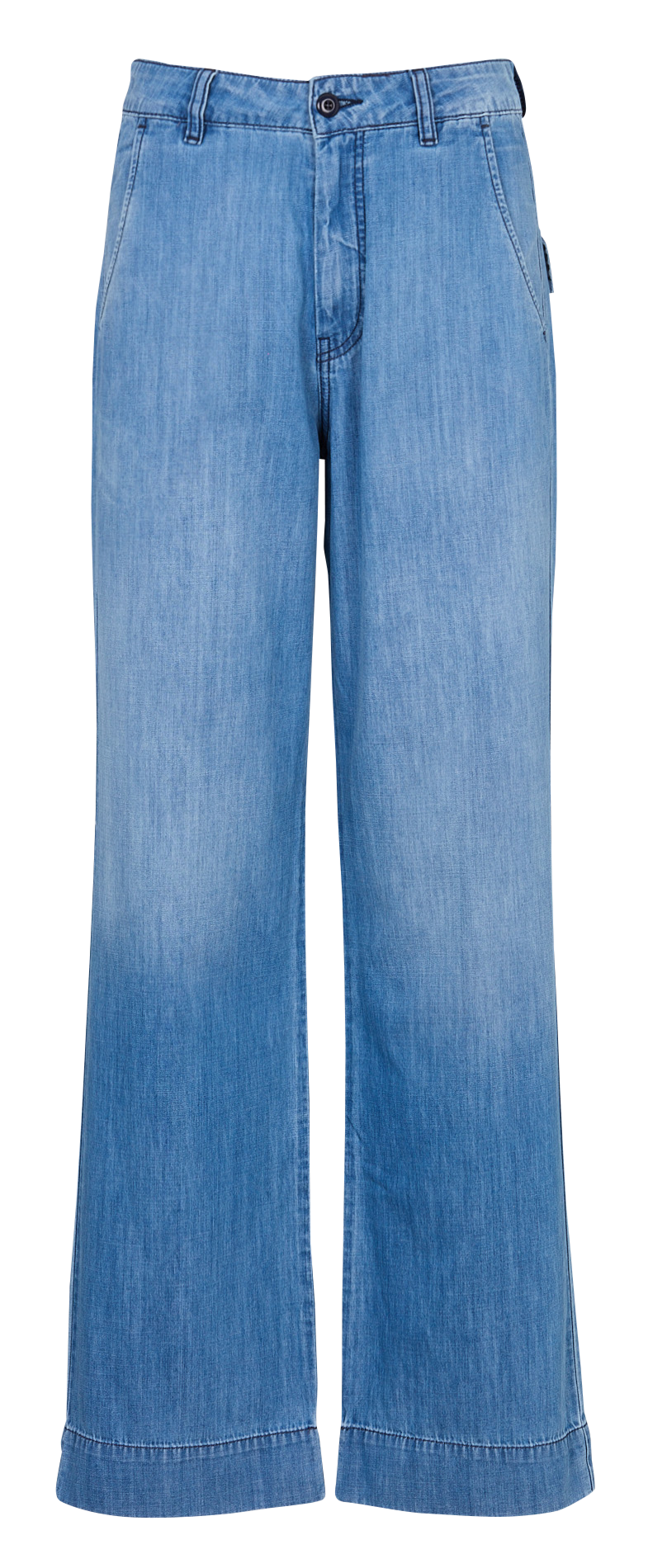 Jean droit en coton ACQUAVERDE Bleu