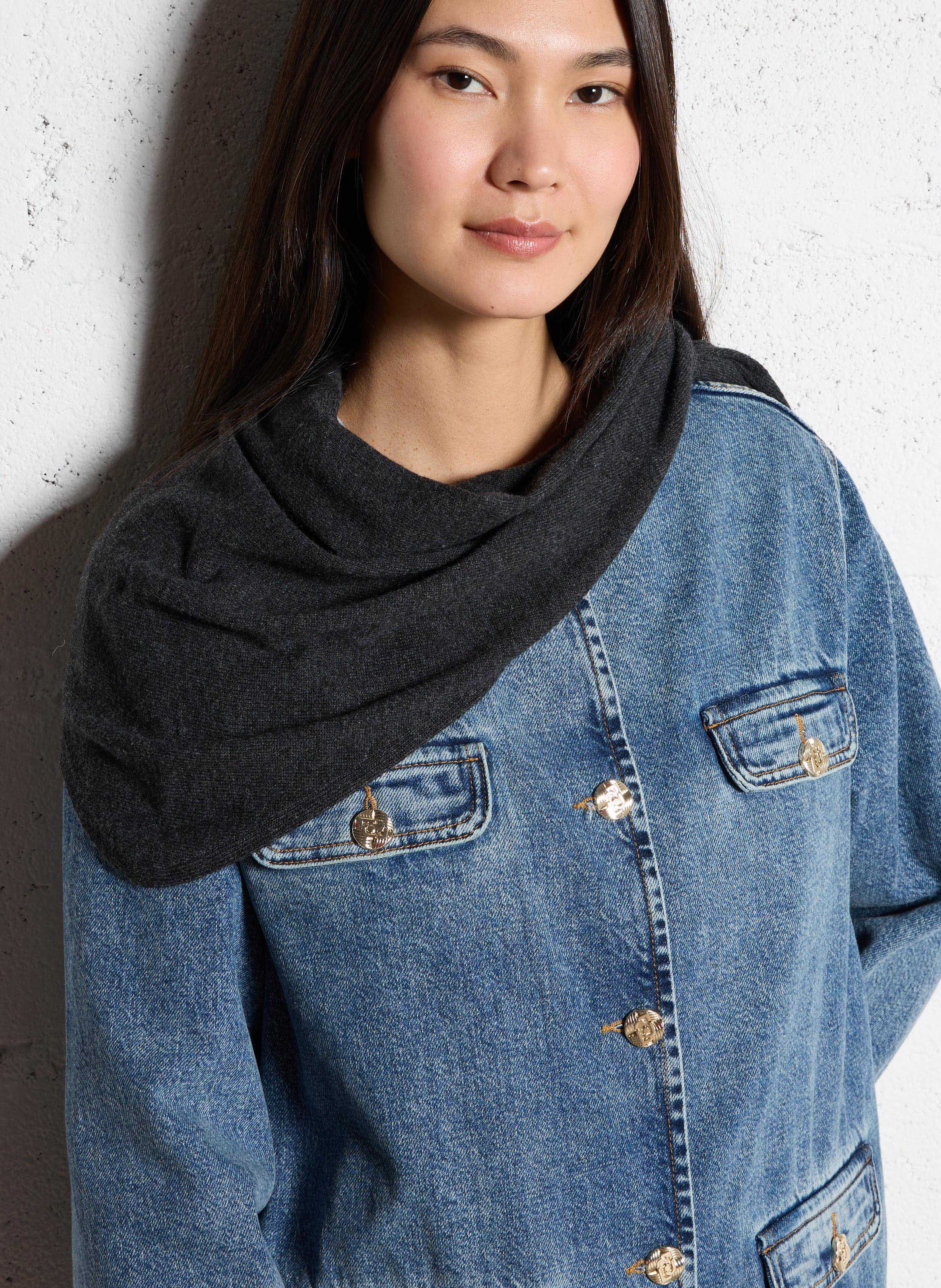 Bandana aus gemischter Wolle THE NEW SOCIETY Grau