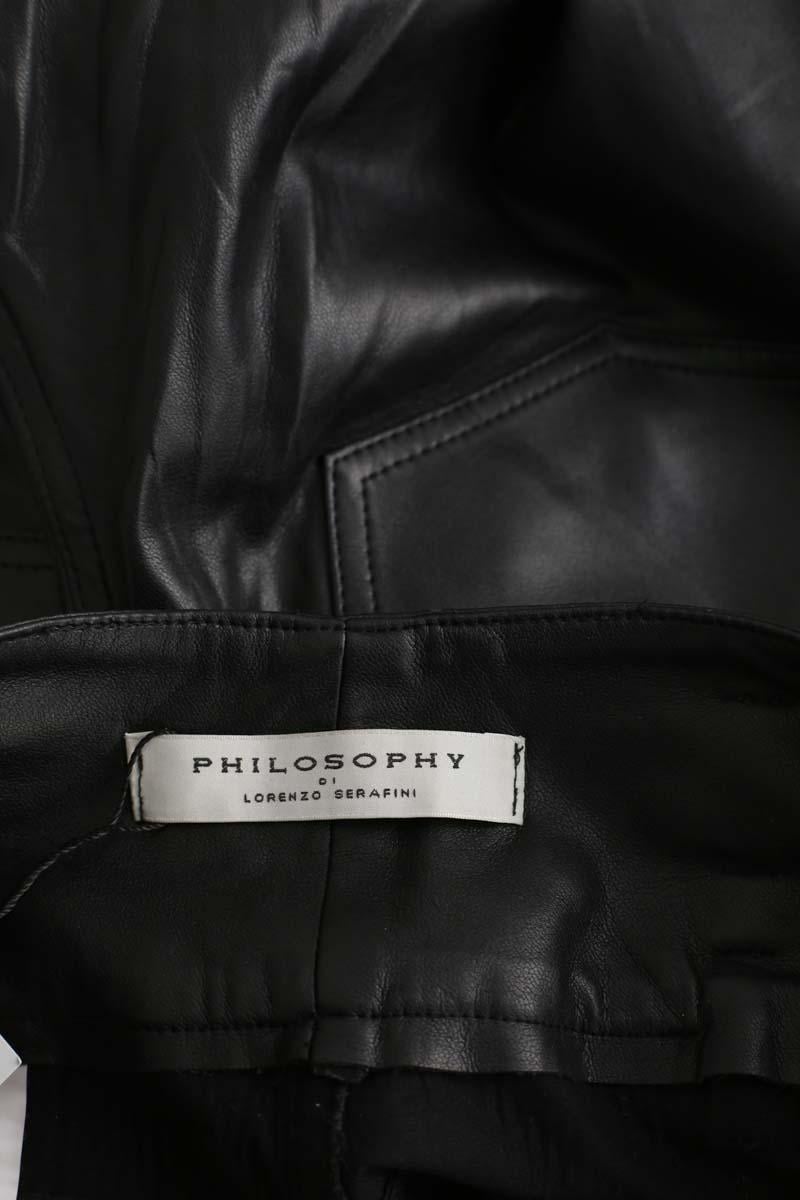 Carrot trousers PHILOSOPHY DI LORENZO SERAFINI - SECONDE MAIN Black