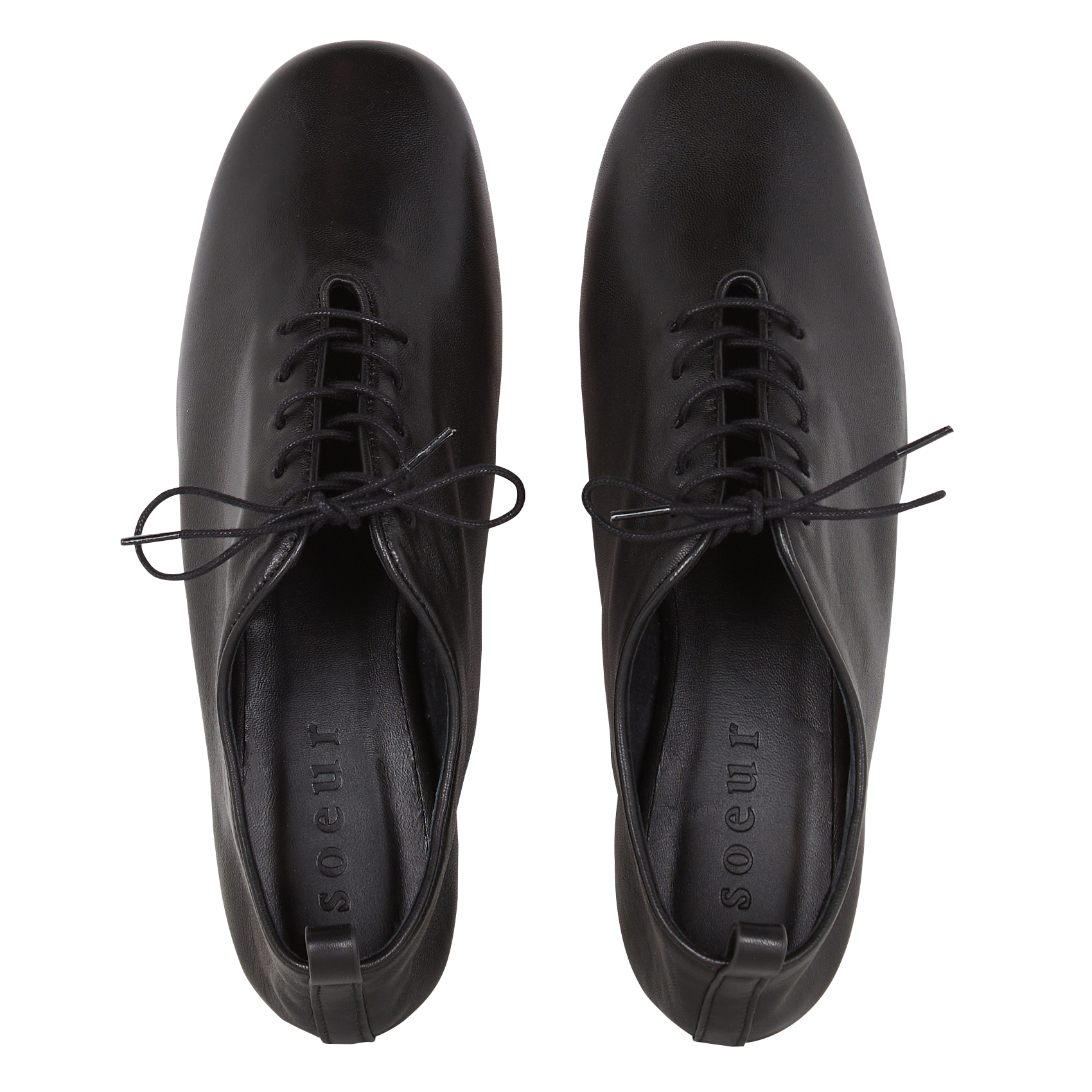 Arthus leather Derby shoes  SOEUR Black
