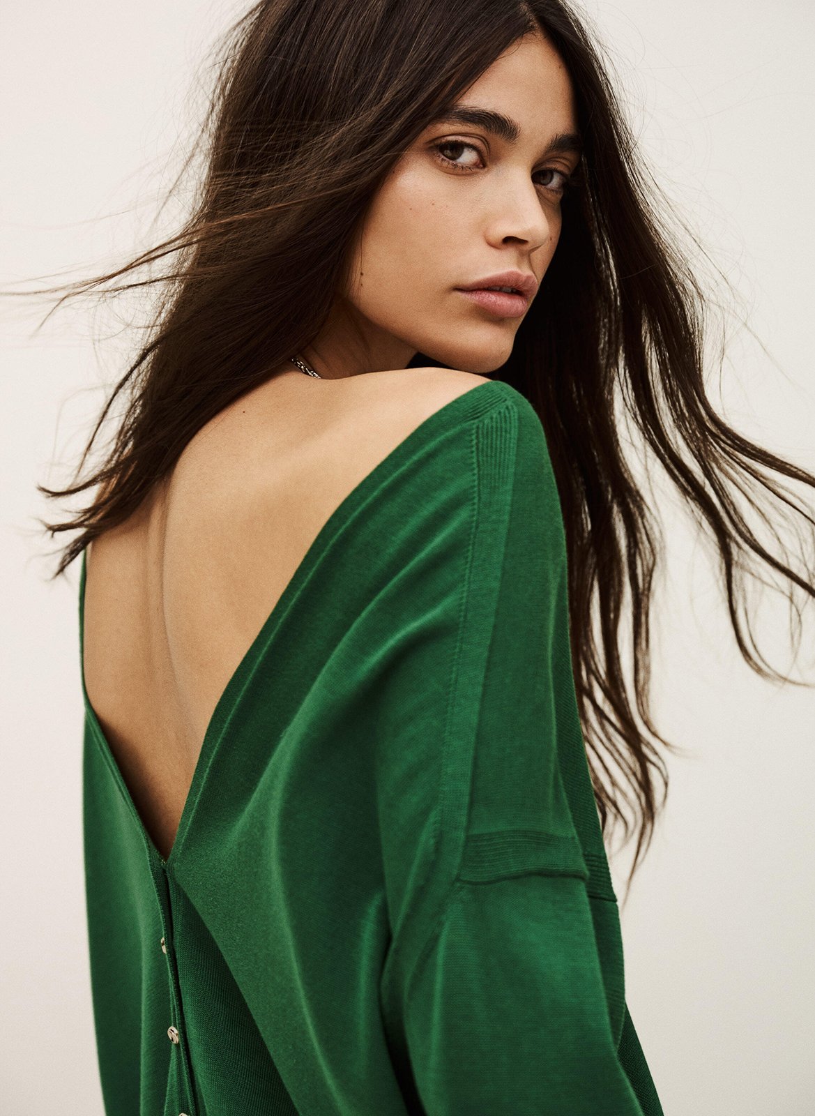 Pull col rond  BA&SH Vert