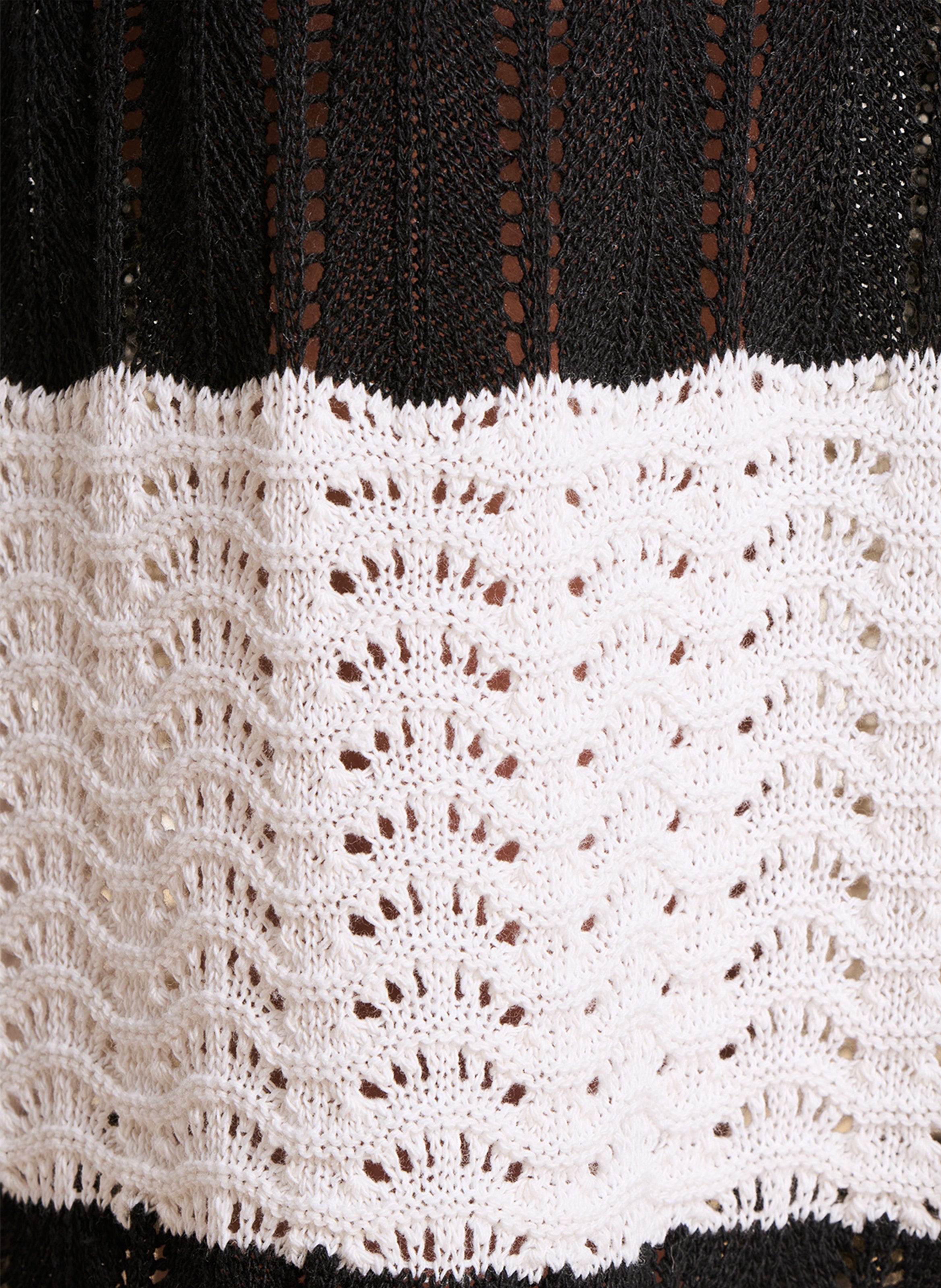 Jupe longue évasée en maille LA FEE MARABOUTEE Noir