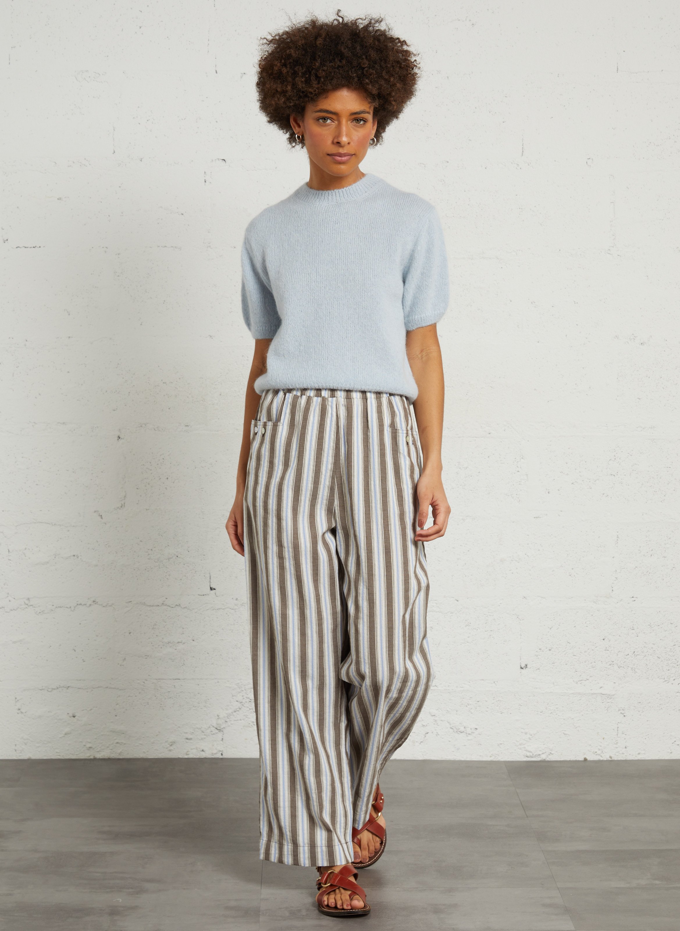 Blended wool oversize sweater MASSCOB Blue