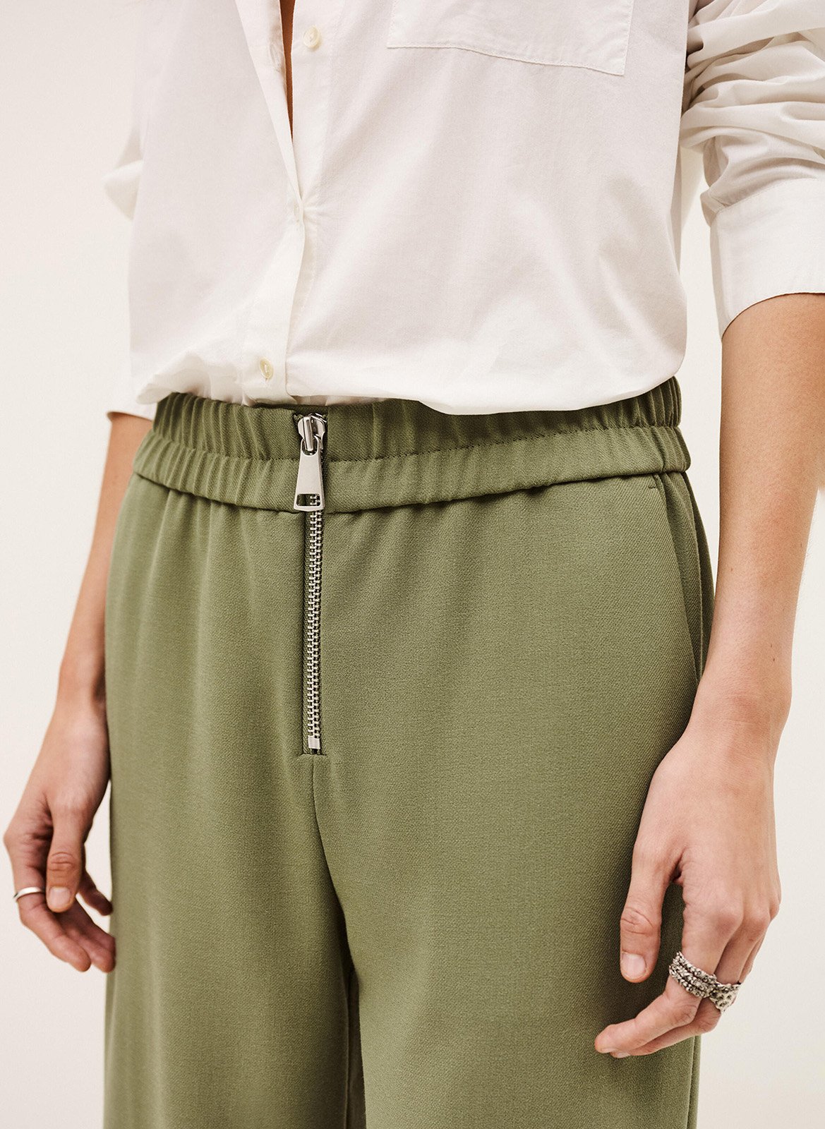 Pantalon large BA&SH Kaki