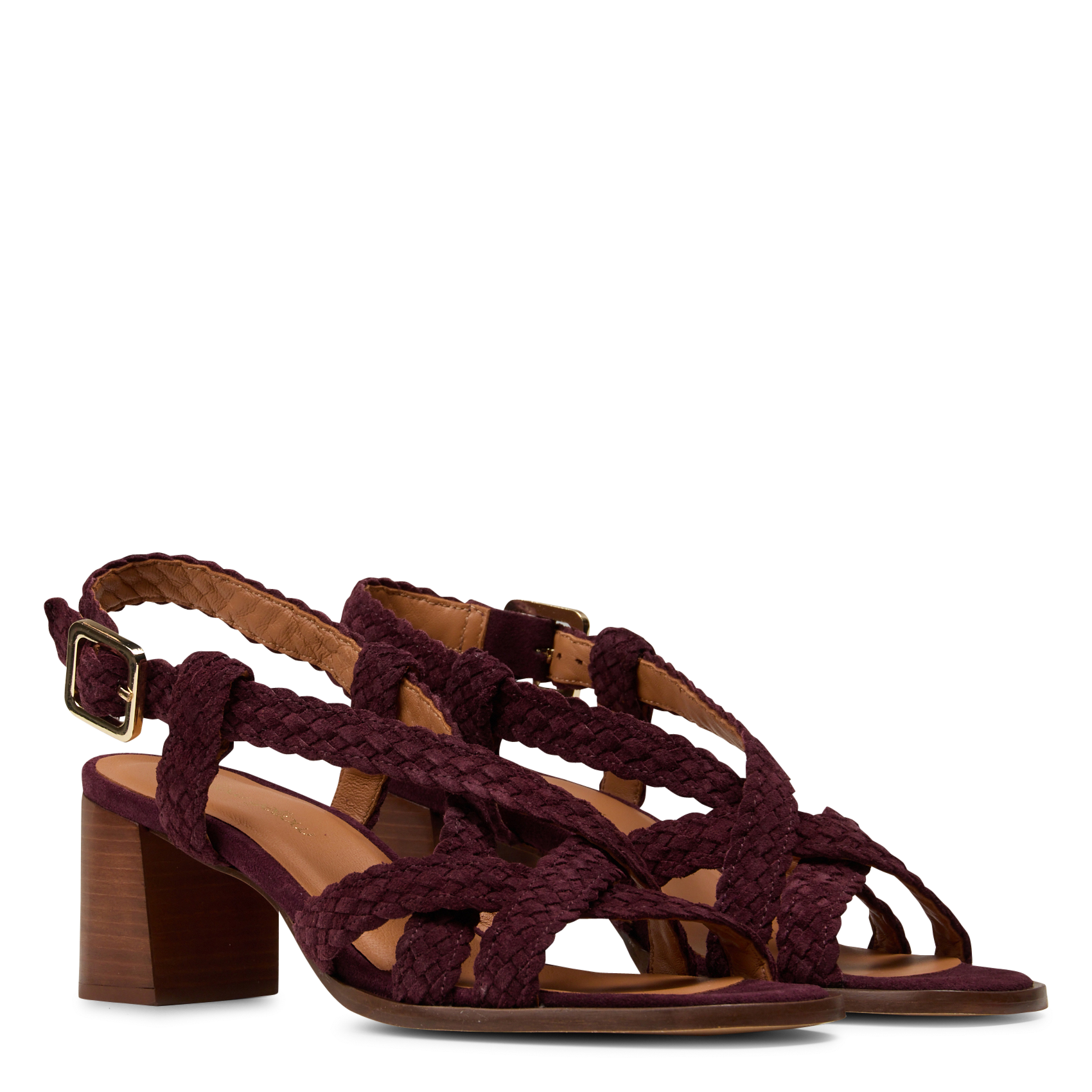 Sandales à talons en cuir MELLOW YELLOW Violet
