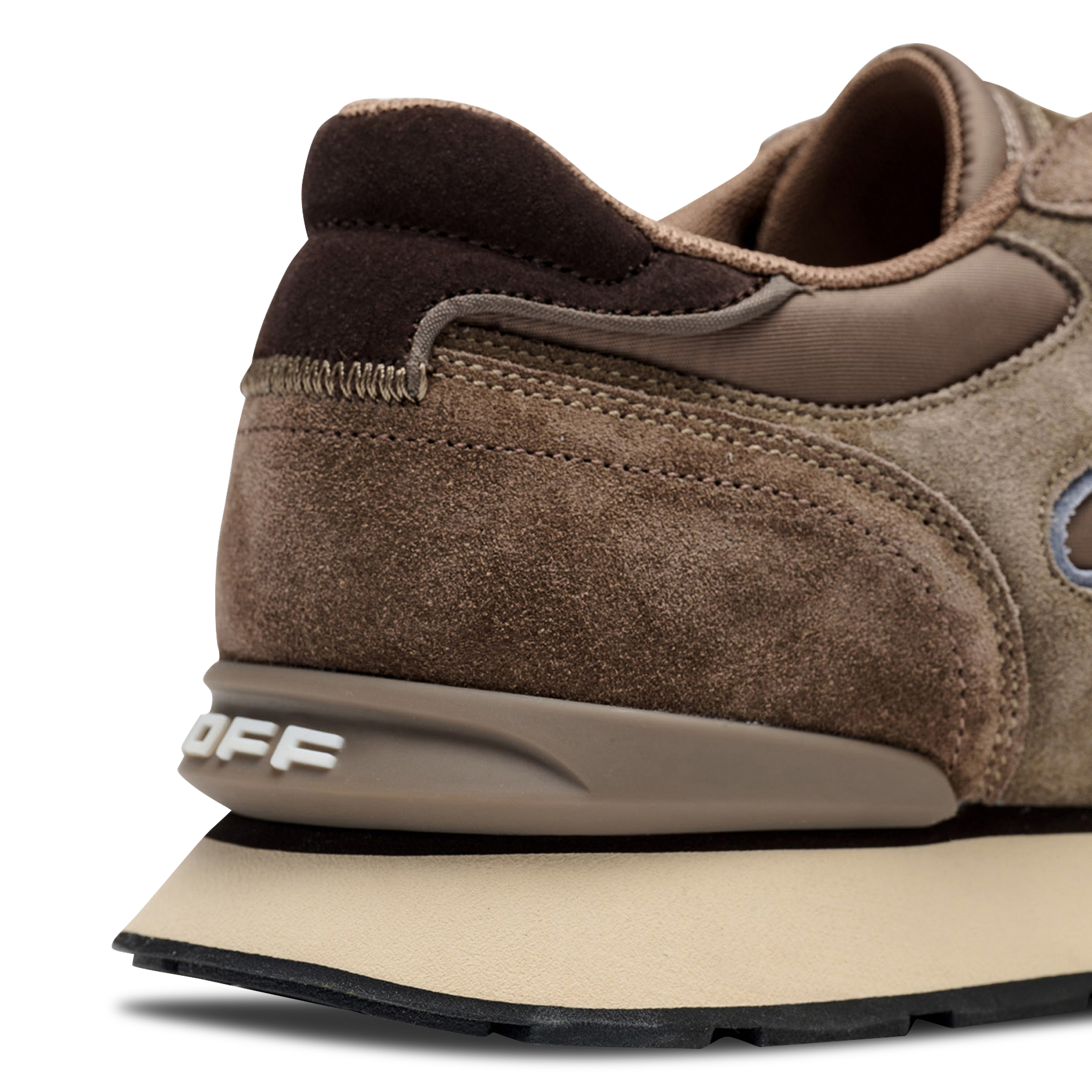 Niedrige Sneaker aus Leder-Mix HOFF Braun