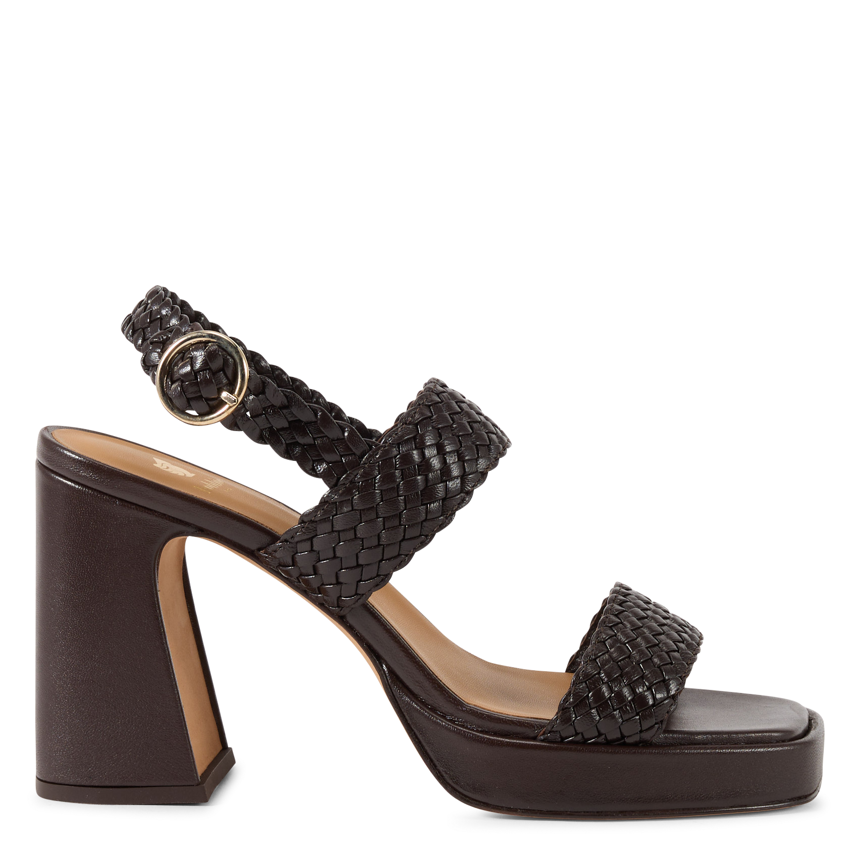 Sandales à talon en cuir BOBBIES Marron