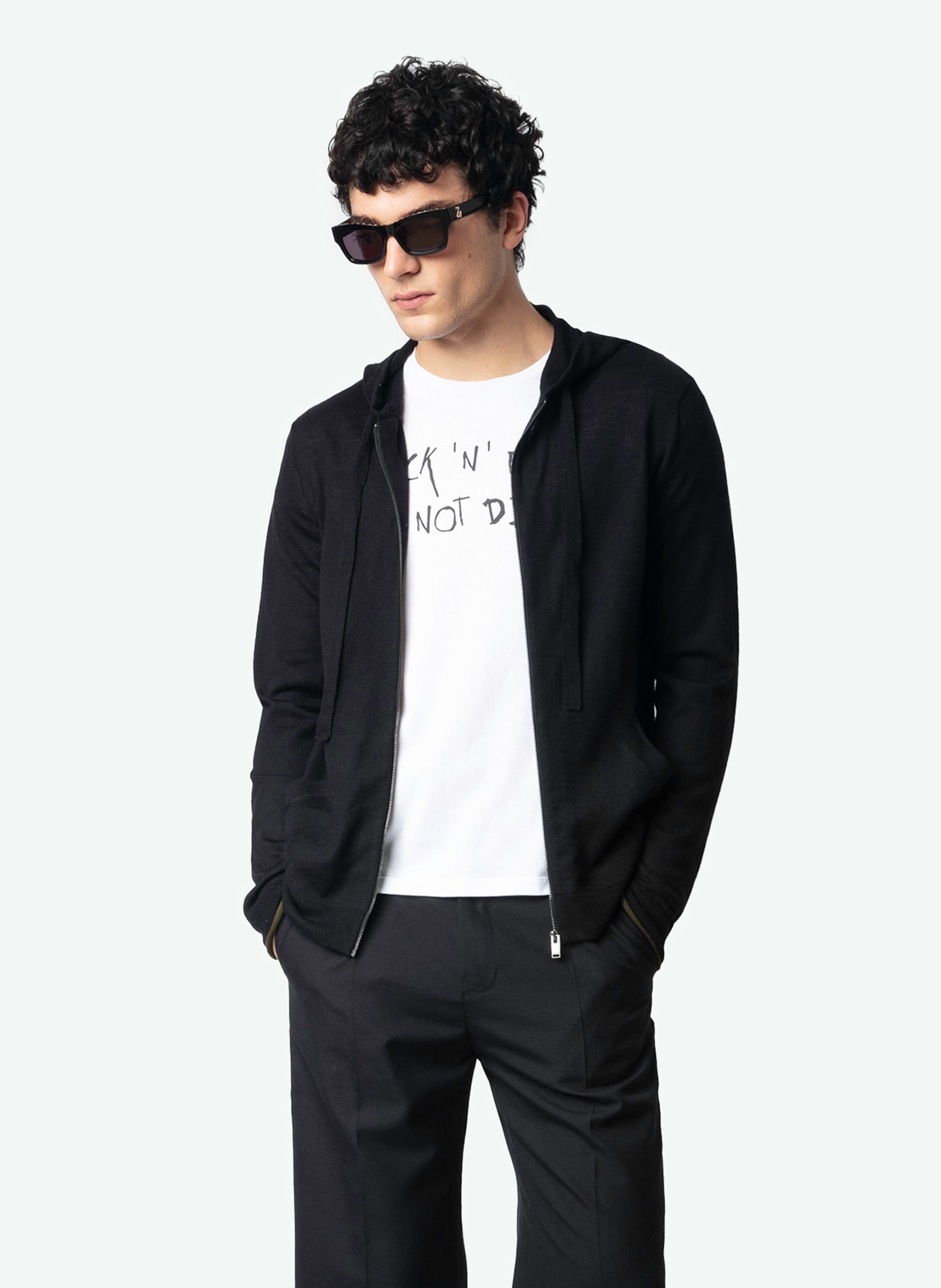 Zippered Merino Wool Hooded Vest ZADIG&VOLTAIRE
