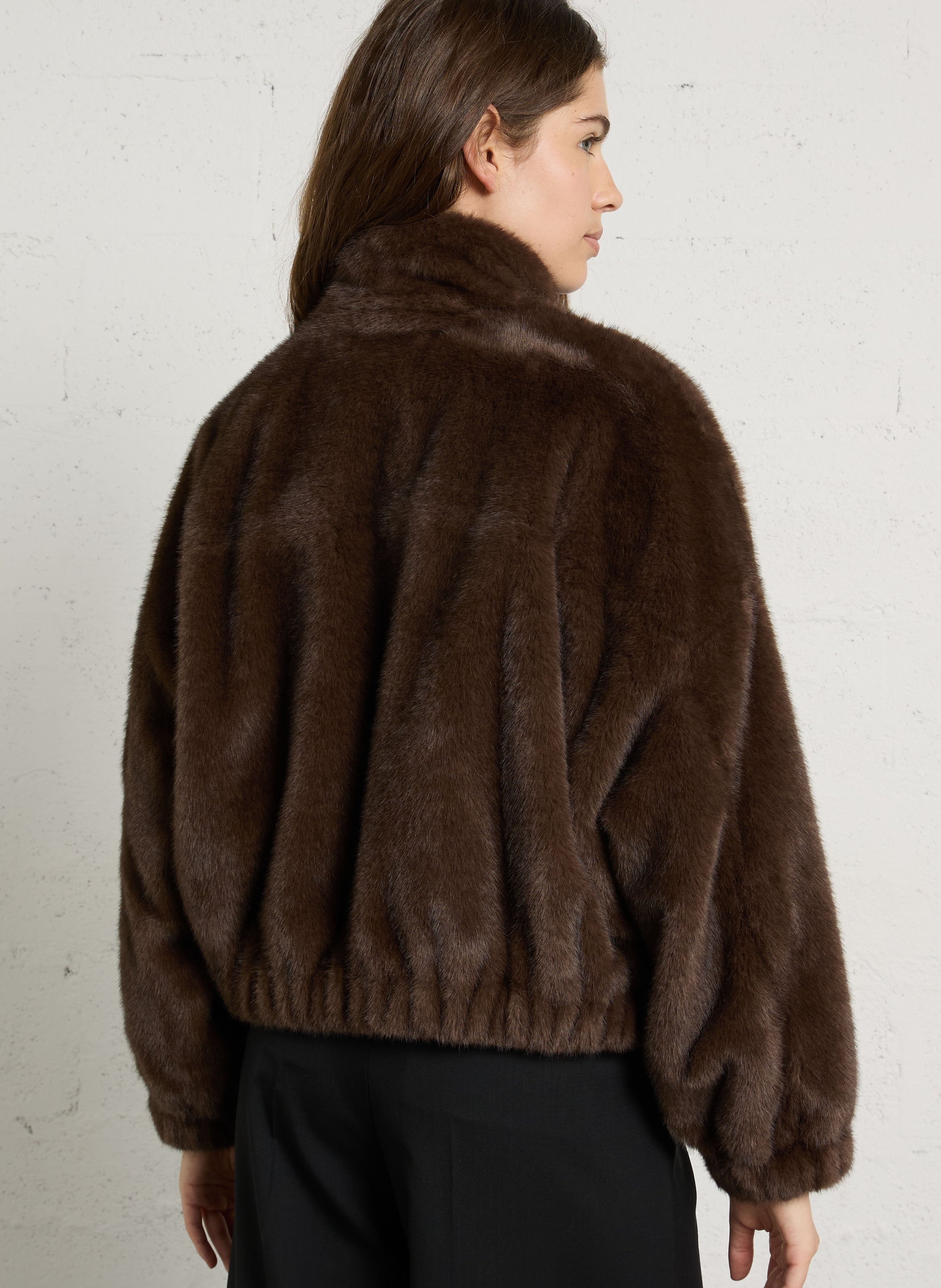Jasje van imitatiebont MAX MARA WEEK END Bruin