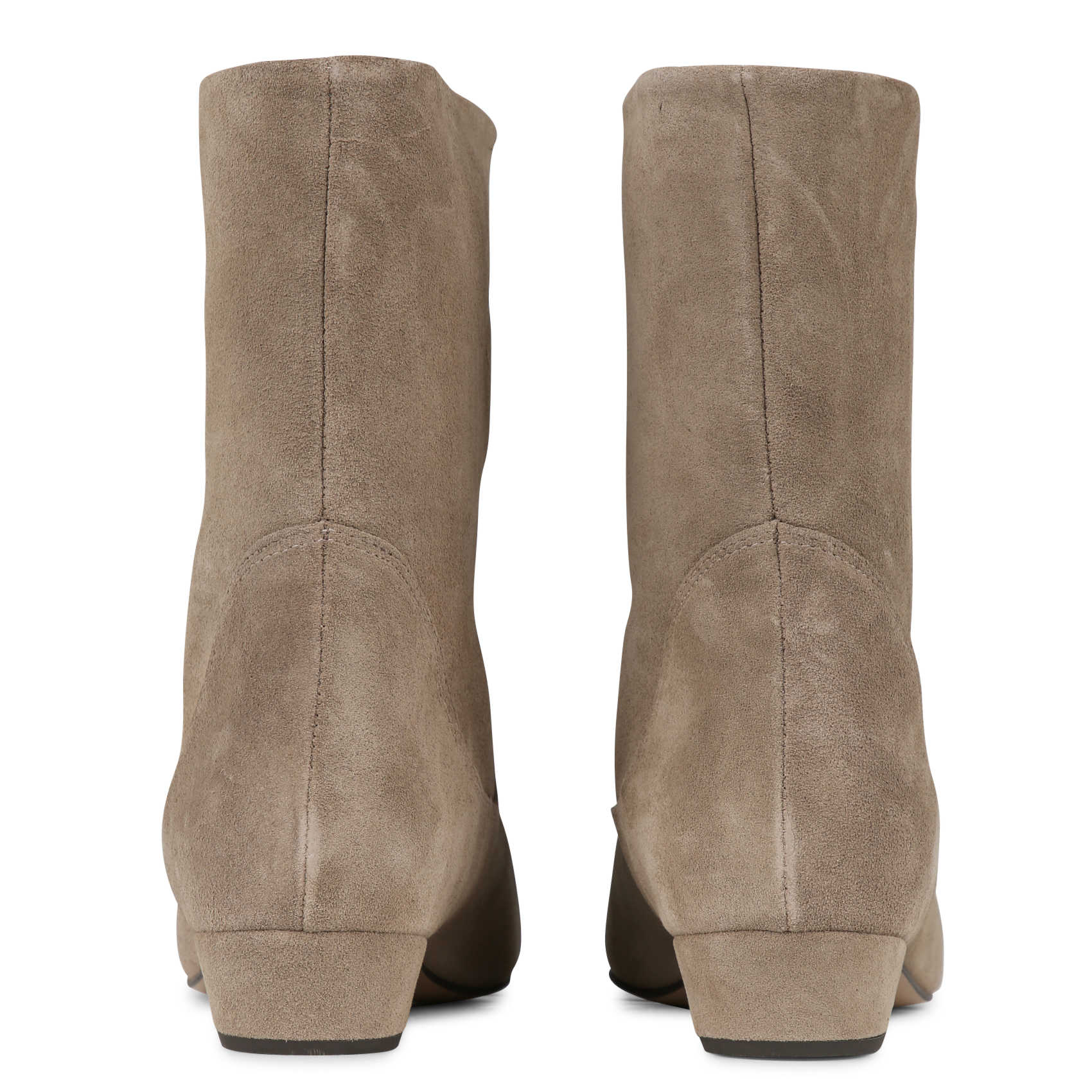 Veloursleder Stiefeletten ANONYMOUS COPENHAGEN Beige