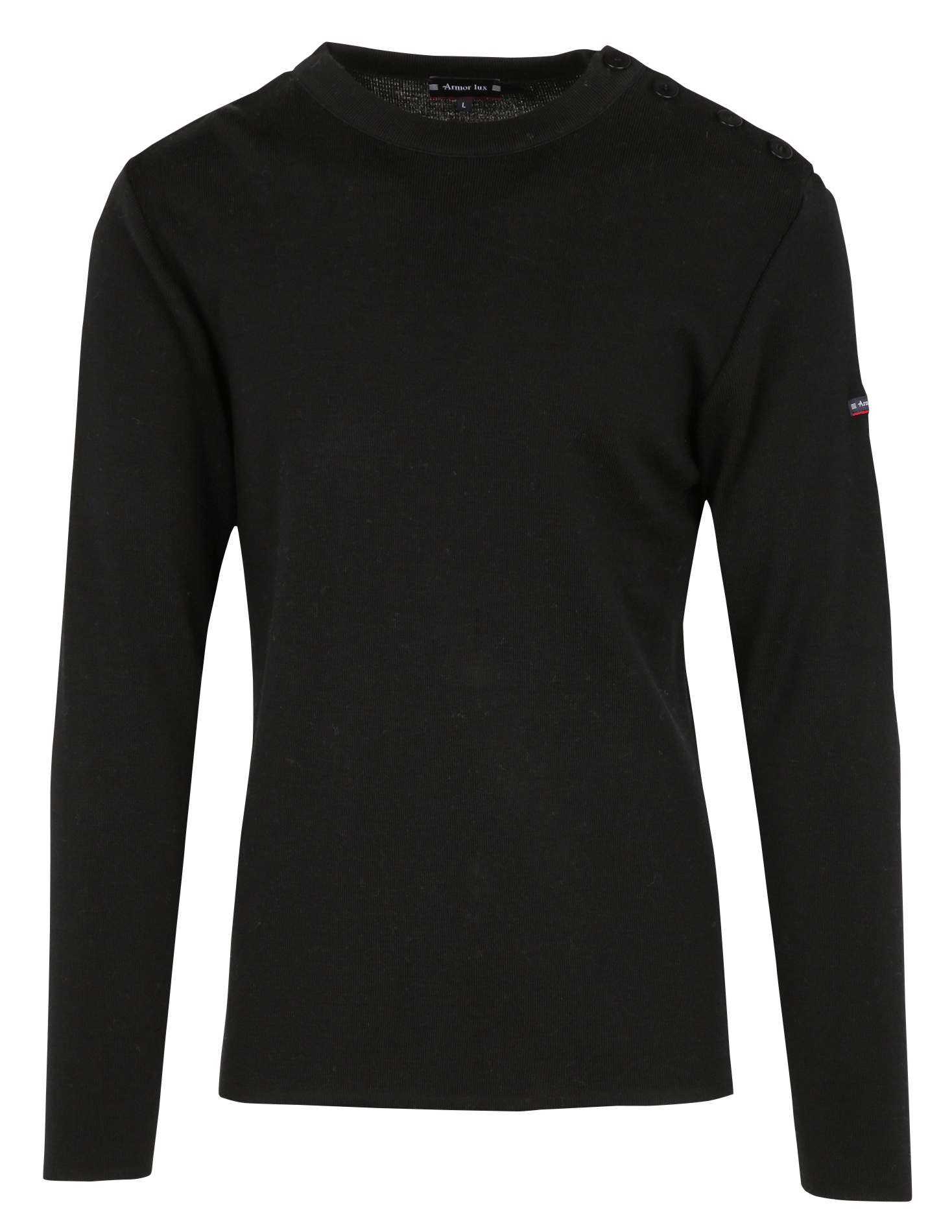Straight-cut wool sweater ARMOR LUX Black