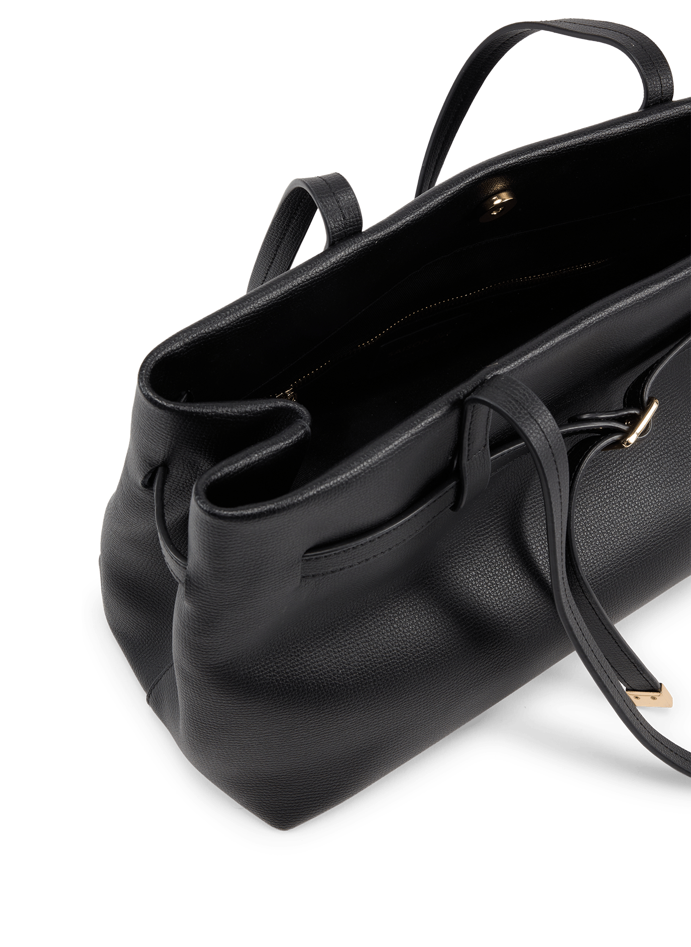 Shoulder bag in leather ilen SAISON 1865 Black