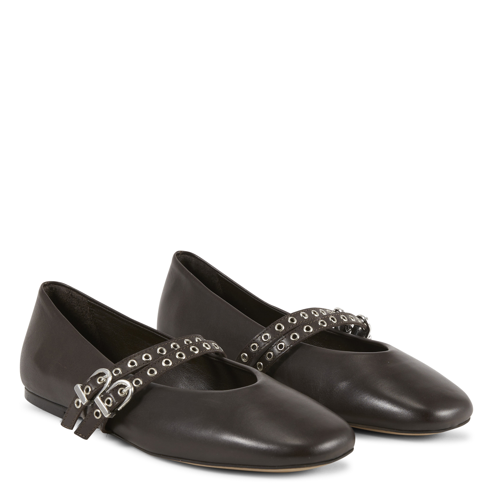 Ballerines en cuir | Marron MELLOW YELLOW Femme