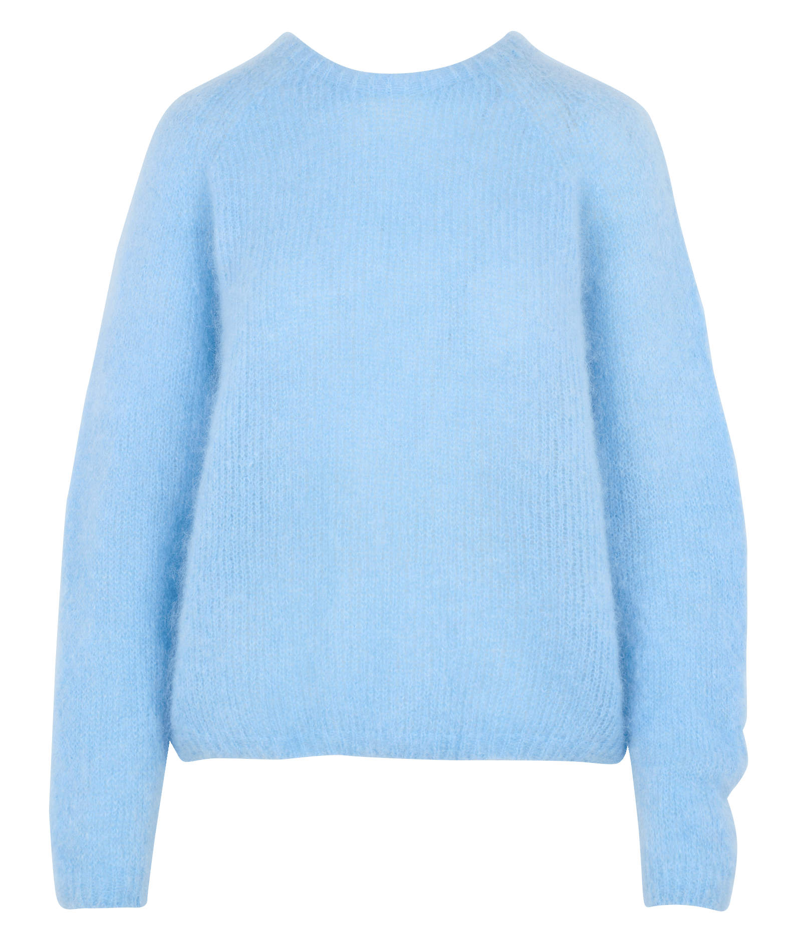 Round-neck wool-blend straight-cut sweater KOOKAI Blue