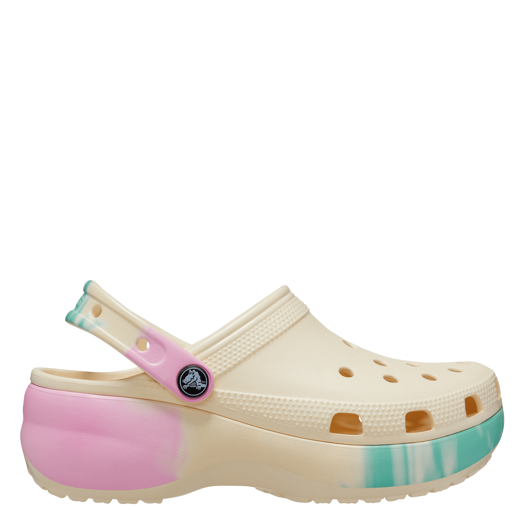 Platte Sandalen Met Plateauzool Vanilla Multi Crocs - Dames | Place des  Tendances