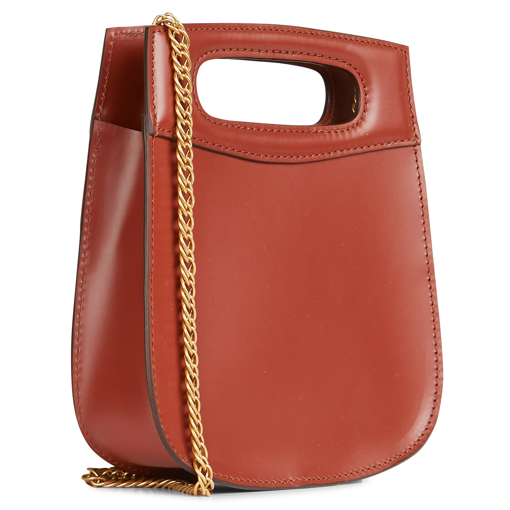 Sac bandoulière en cuir Marron