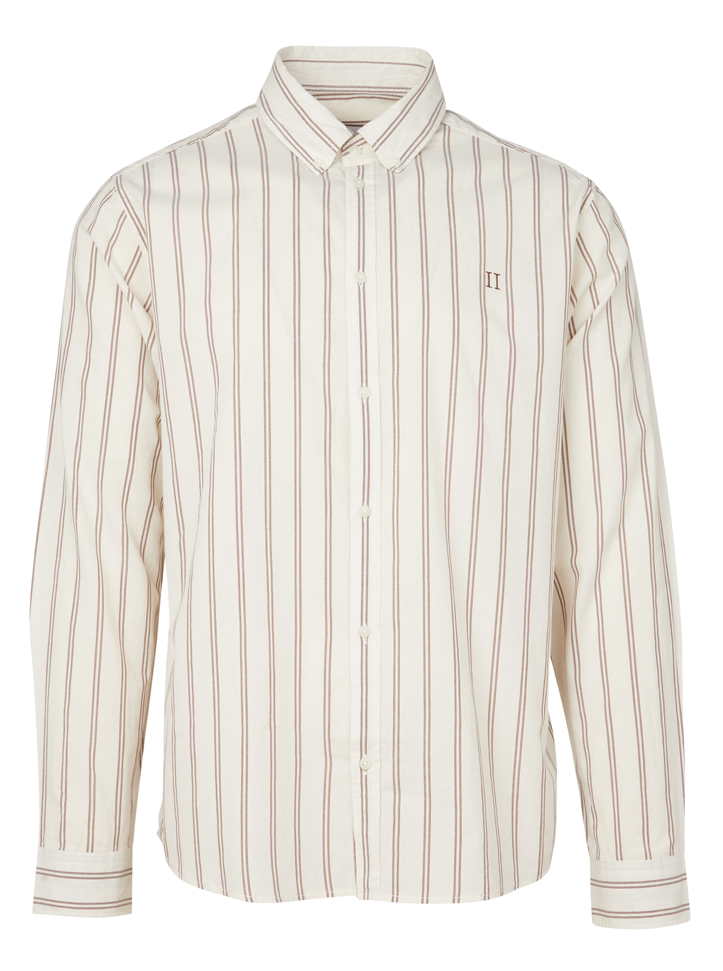 Katoenen overhemd met Amerikaanse kraag LES DEUX Beige