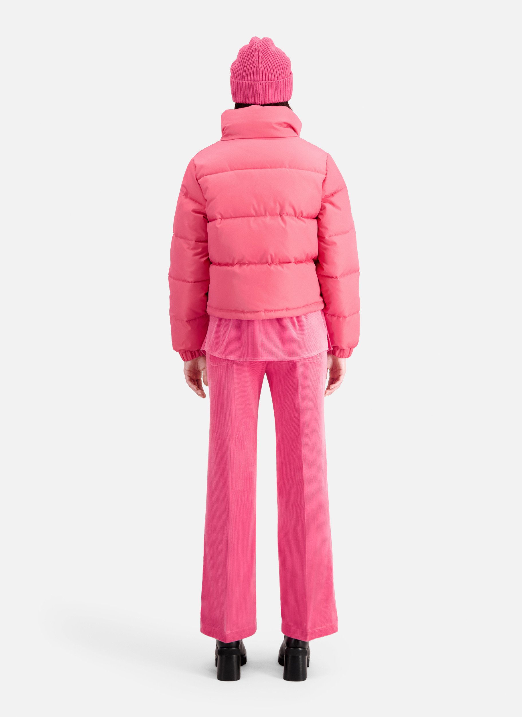 Kort donsjack met opstaande kraag THE KOOPLES Roze