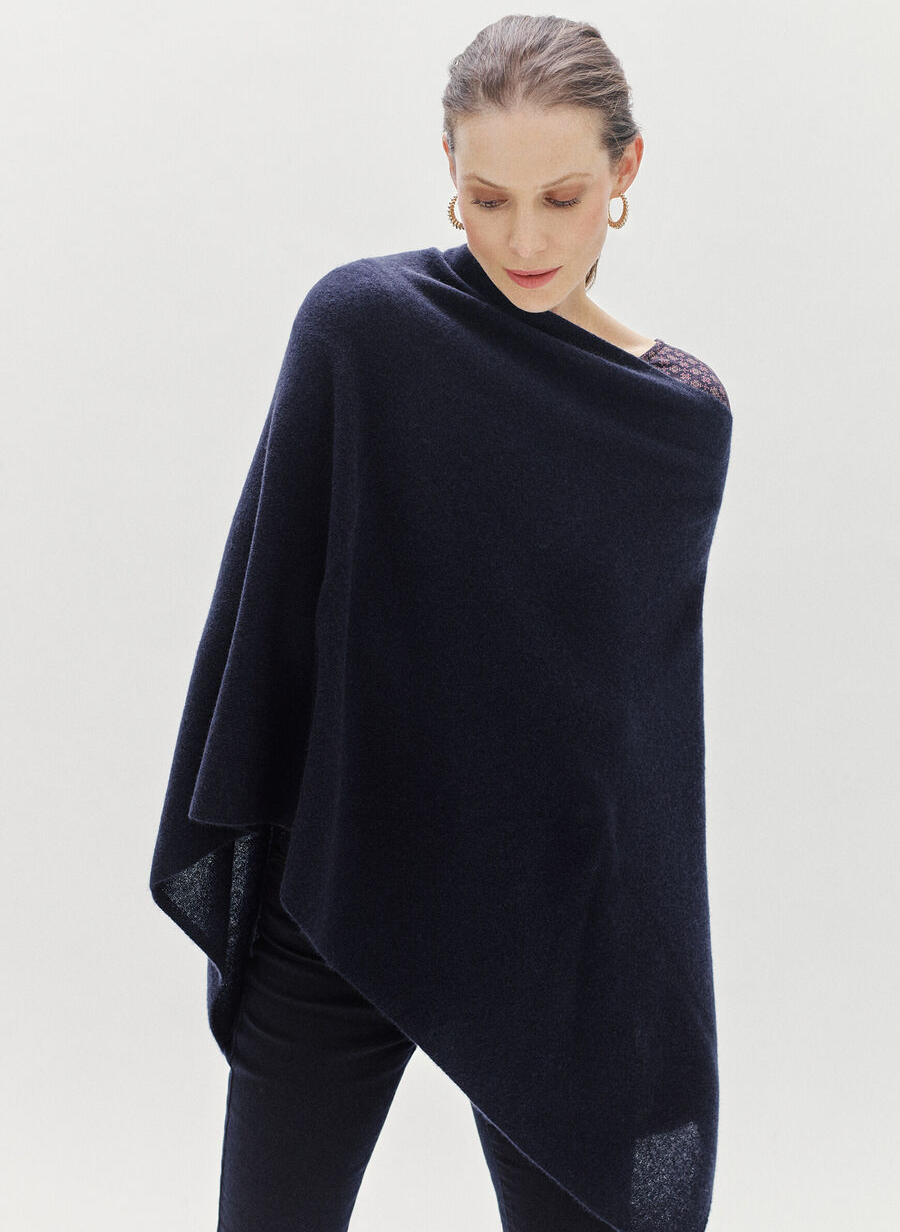 Poncho en cachemire CAROLL