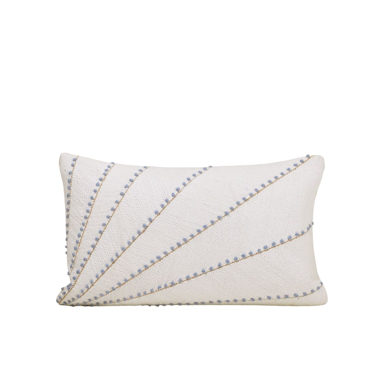 Cushion cover OCEANA Blanc et bleuté