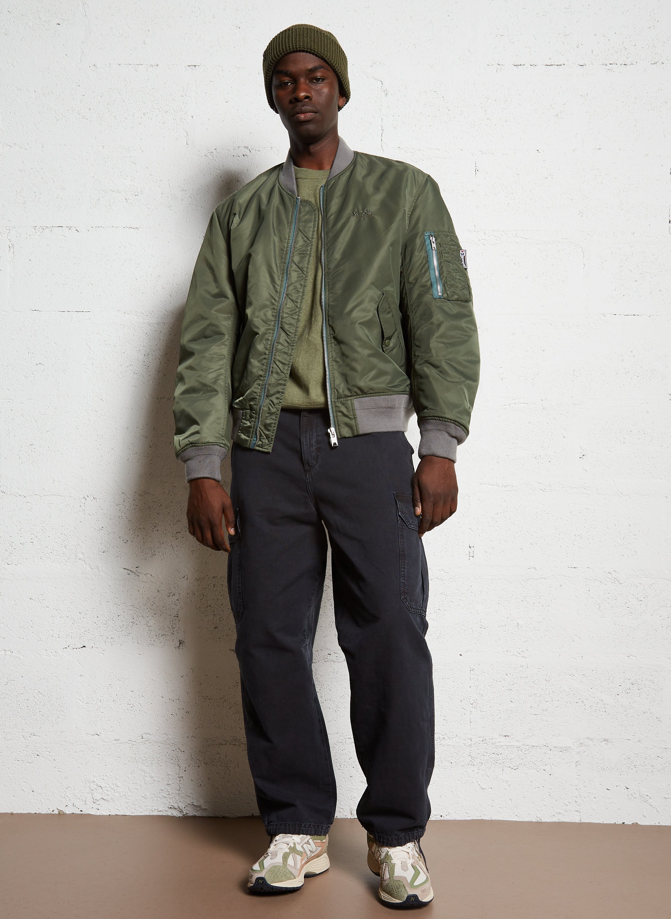 Blouson ample vintage  SCHOTT Vert