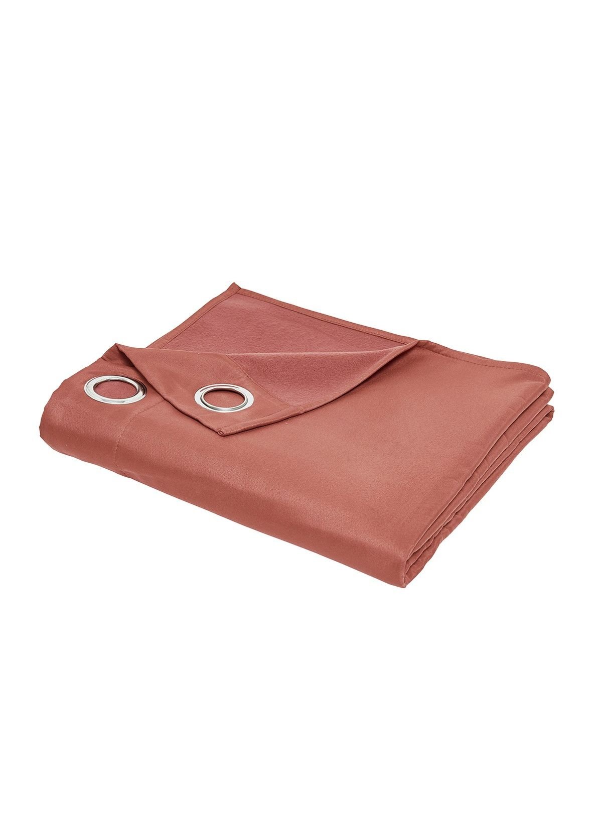 Plain insulating curtain with eyelets TODAY LINGE DE MAISON Red