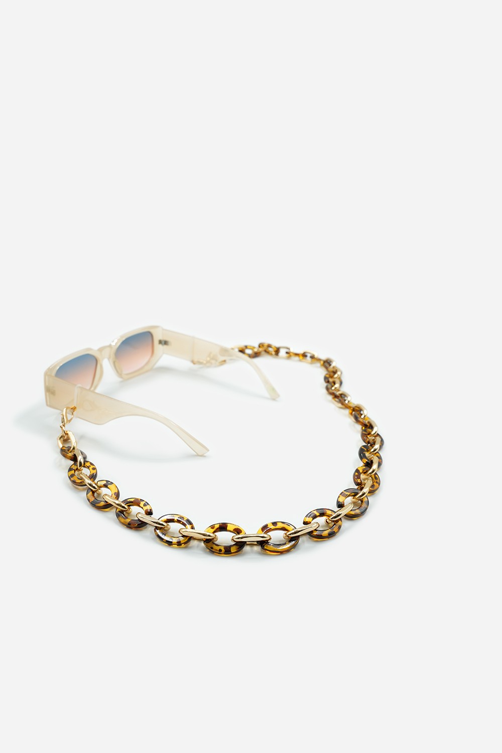 Chaîne de lunettes en perles LA COQUE FRANCAISE Marron