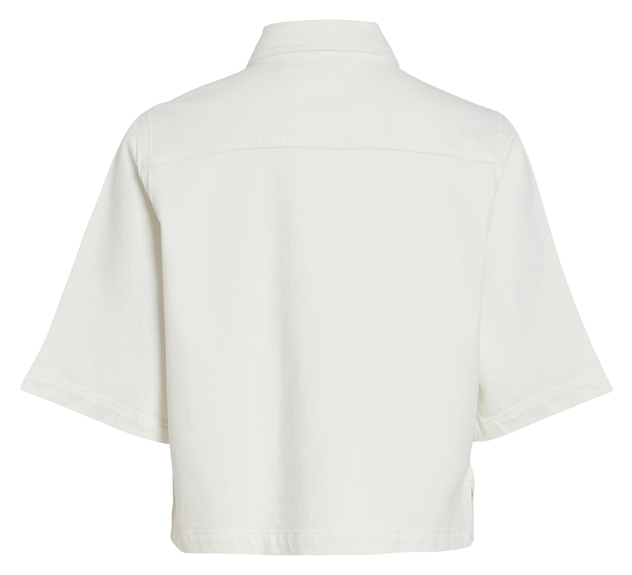 Straight-cut cotton-blend shirt VILA White