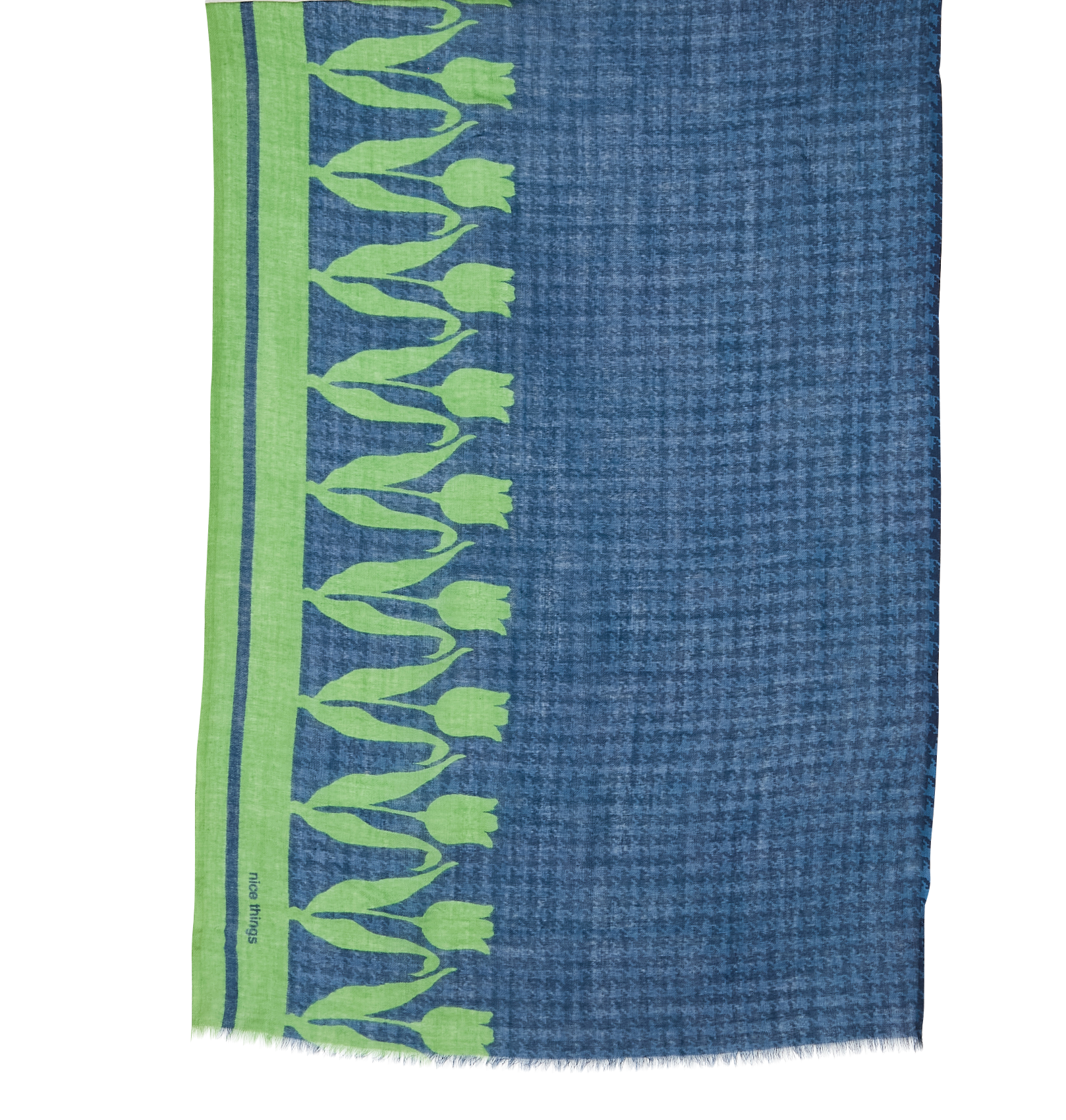 Foulard imprimé en laine NICE THINGS Vert