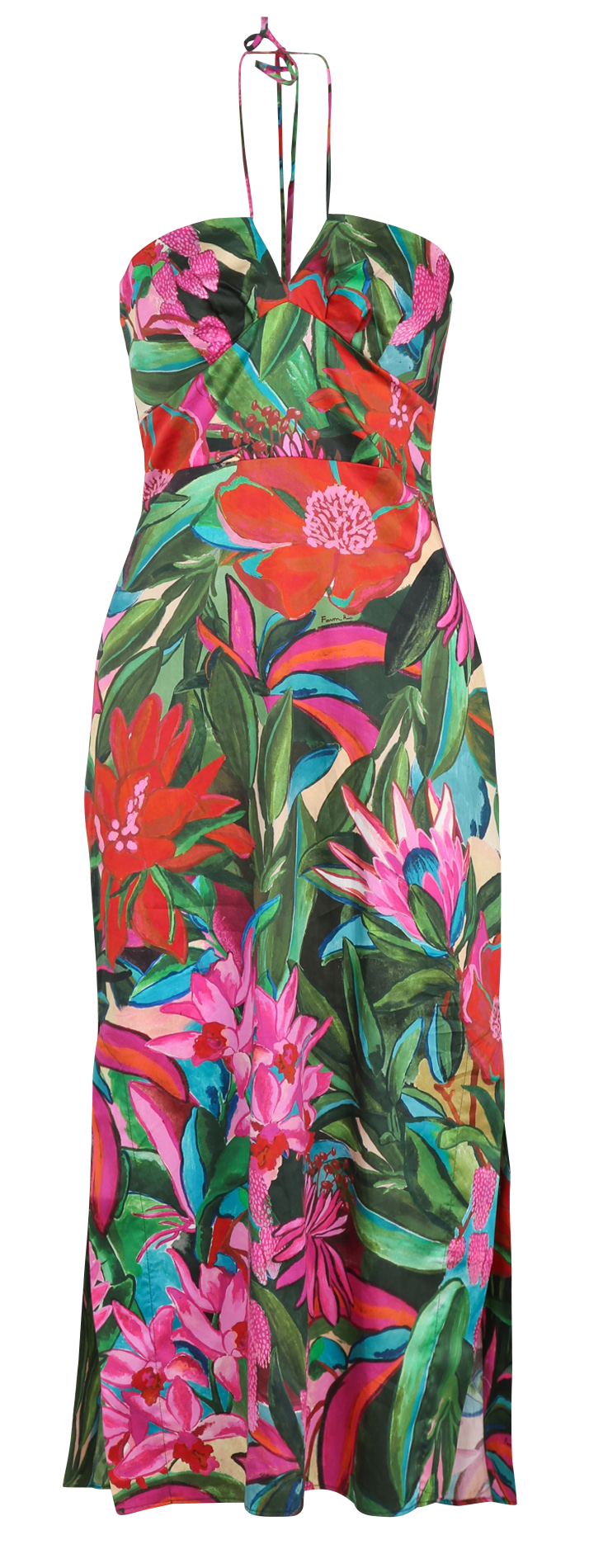 Robe midi bustier imprimée FARM RIO Multicolore