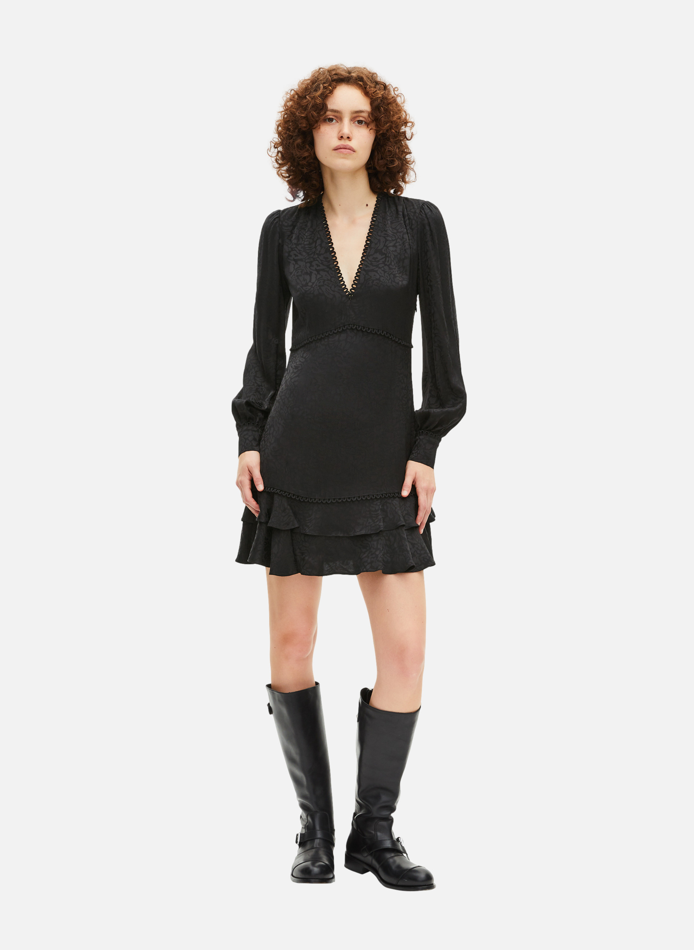 Jacquard dress THE KOOPLES Black