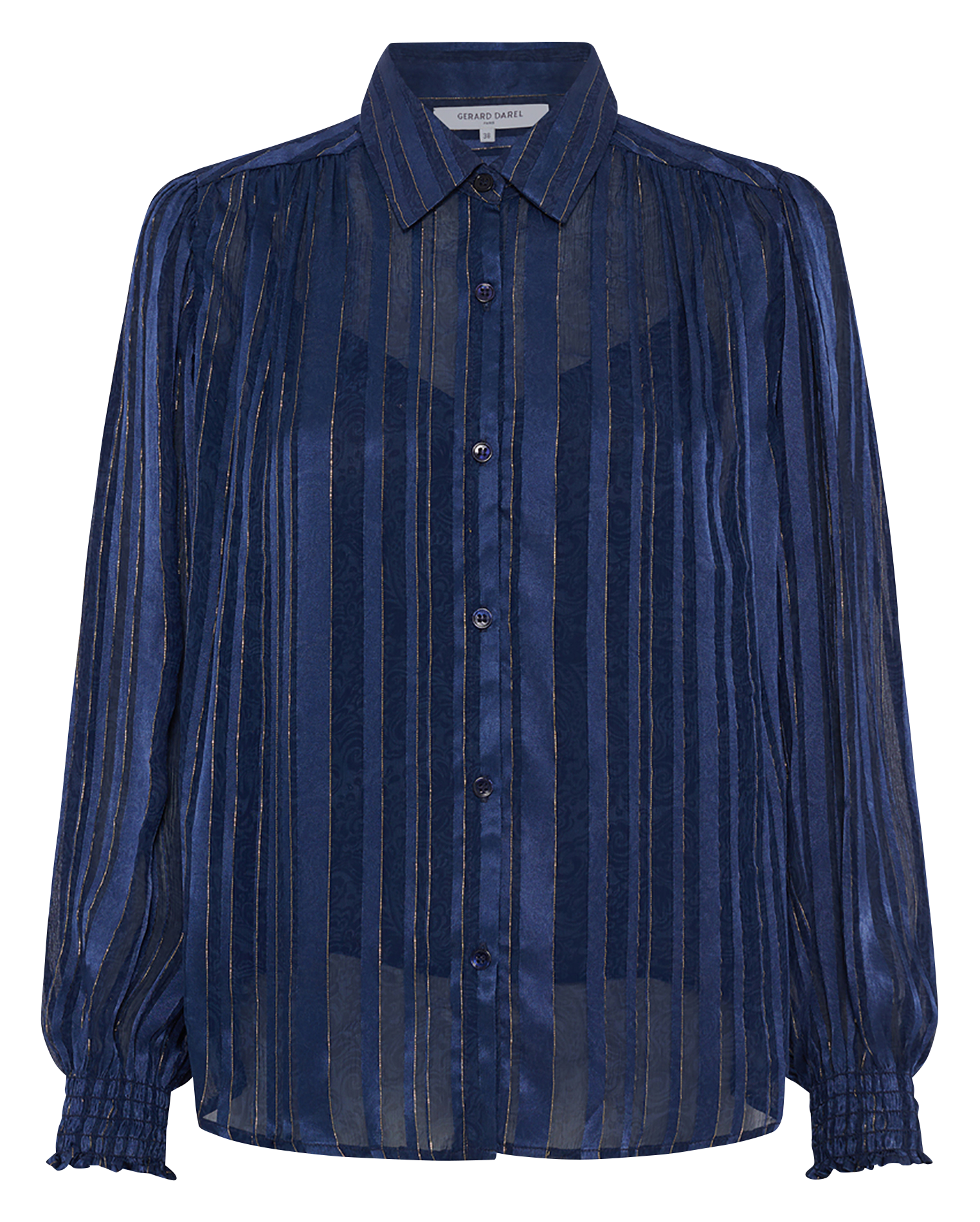 Blouse col classique à rayures GERARD DAREL Bleu
