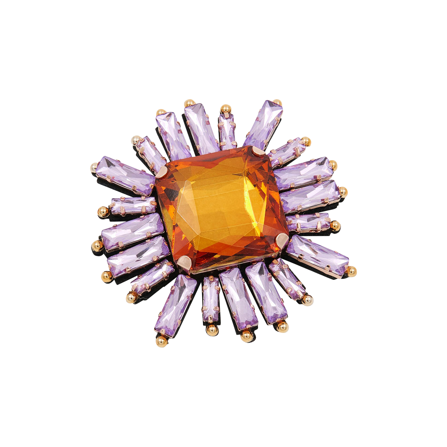 Broche met bloem ESSENTIEL ANTWERP Oranje