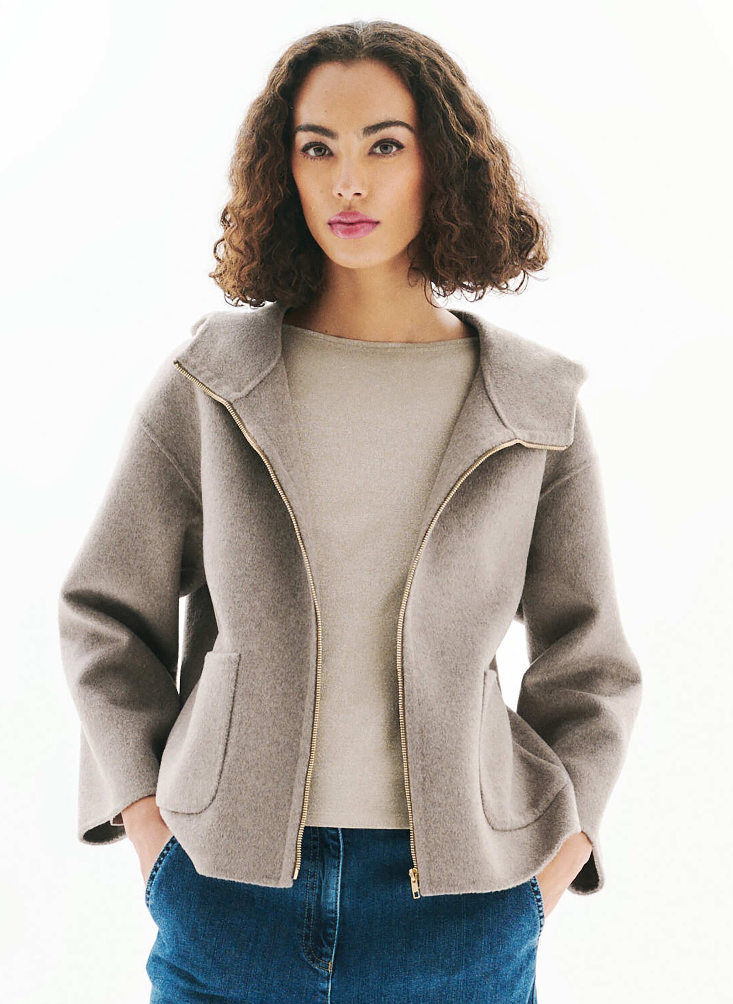 Sweat oversize à capuche CAROLL Marron