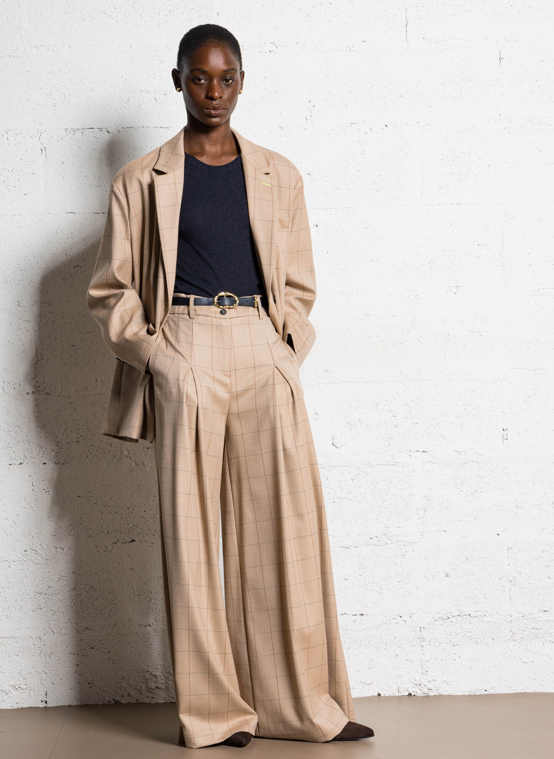 Ballerines en cuir velours MELLOW YELLOW Marron