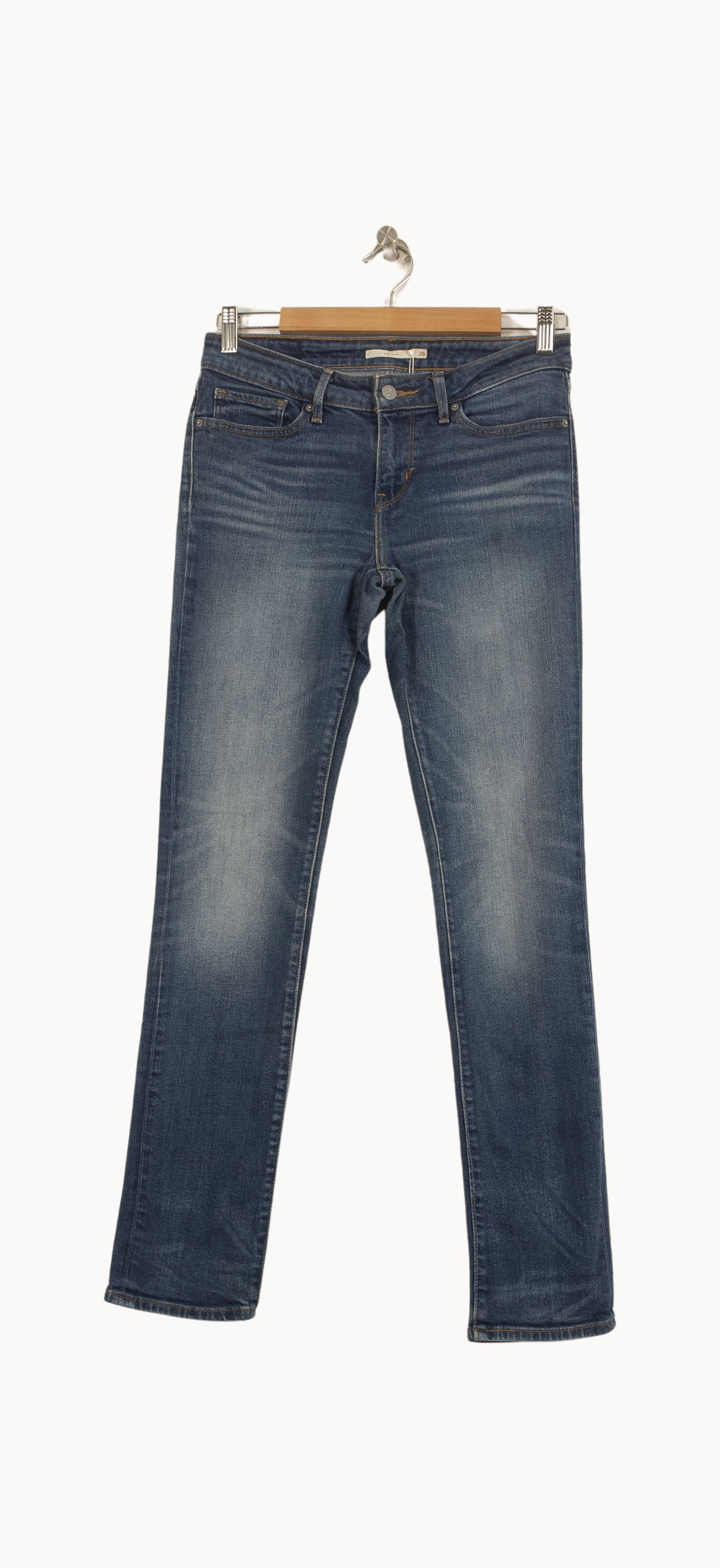 Cropped slim jeans with studs LEVI'S - Seconde main Blue